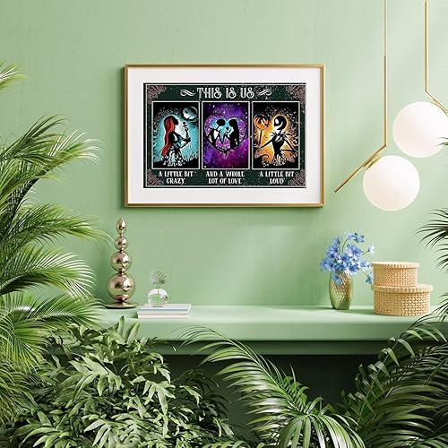 Miniatura 9 de Aestalrcus Pintura de Halloween grande por números para adultos, kits de pintura por números para adultos, 16 x 24 pulgadas, pintura al óleo