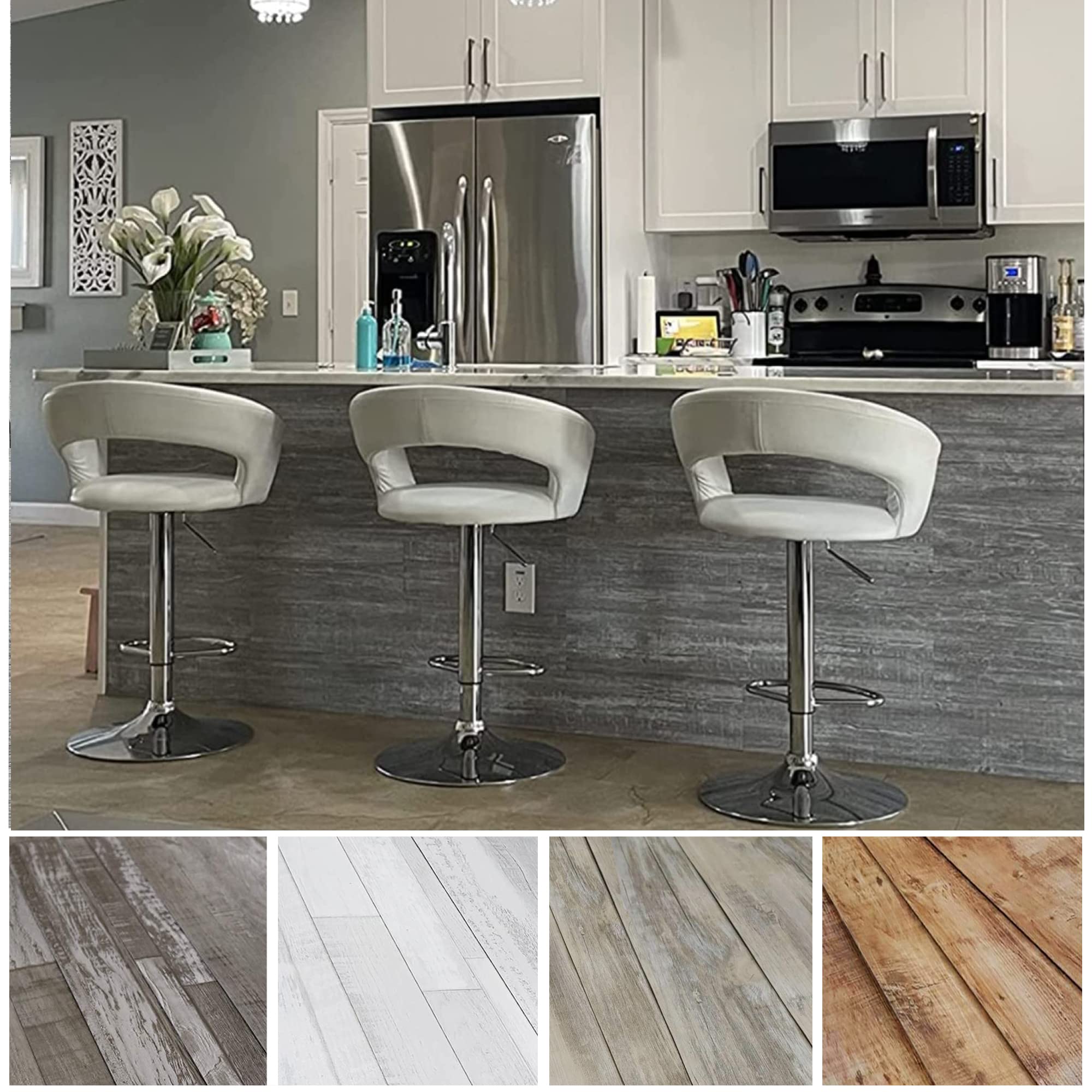 Buy Urban Decor Vinyl Wall Panels with Vintage Farmhouse Wood Pattern