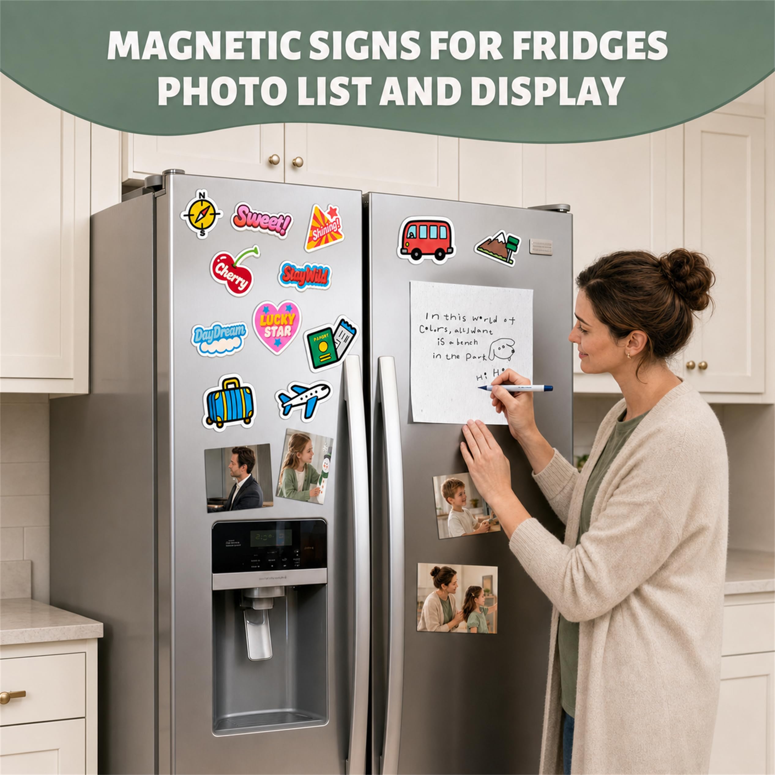 Imán imprimible a granel hojas brillantes para impresora de inyección de tinta, hacer fotos de refrigerador 13.5 mil 8.5 x 11 pulgadas, 50 hojas de papel magnético grueso para Cricut