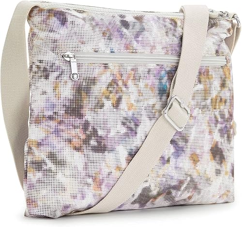 Vista 18 de Kipling Alvar - Bolso cruzado con estampado mediano índigo (Indigo/Bloom)