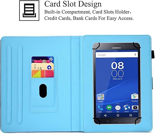 Vista 83 de Funda universal para tablet de 7.0 pulgadas, soporte Artyond Folio con ranuras para tarjetas para Samsung Galaxy Tab 7.0, Kindle Paperwhite 6.8