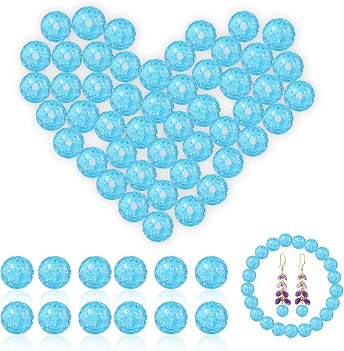 TXIN 100 cuentas acrílicas de 0.631 pulgadas (0.630 in), cuentas redondas sueltas, cuentas espaciadoras gruesas para manualidades, pulseras, aretes,