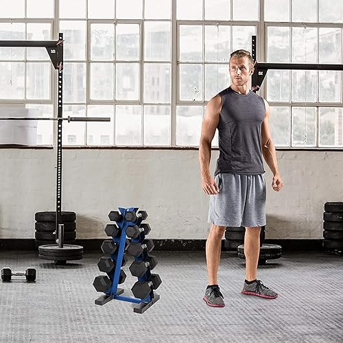 Miniatura 4 de CAP Barbell Juego de mancuernas de 150 libras con estante, serie de colores