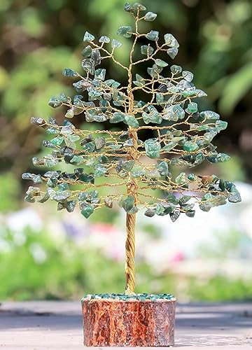 Miniatura 3 de Árbol de aventurina verde con cristales curativos para decoración de escritorio bonsái para mujer, decoración de habitación y oficina, regalo