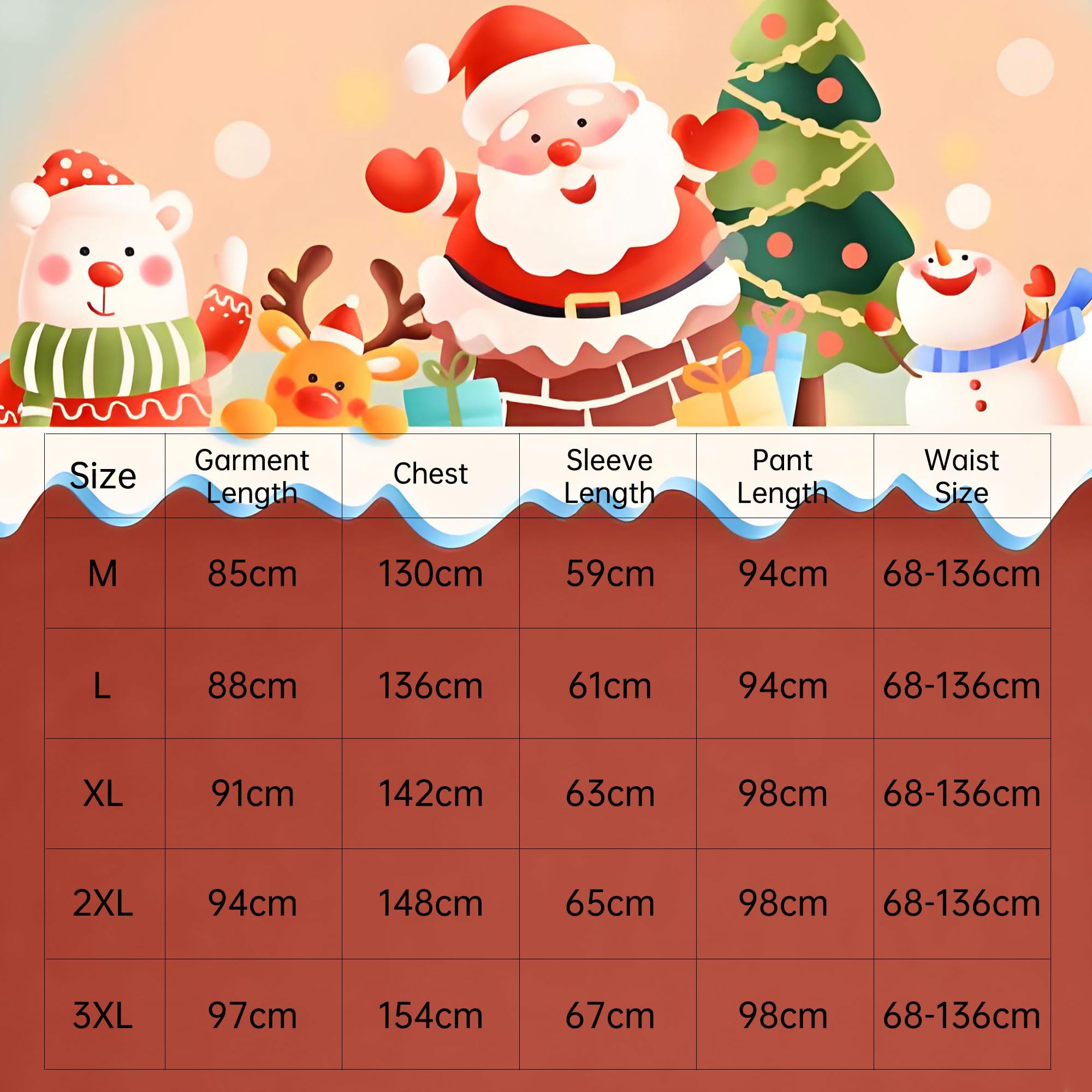 Weihnachtsmann-Kostüm für Männer, komplettes Kleidungsstück, Weihnachtsmann-Kostüm, Erwachsene, Männer