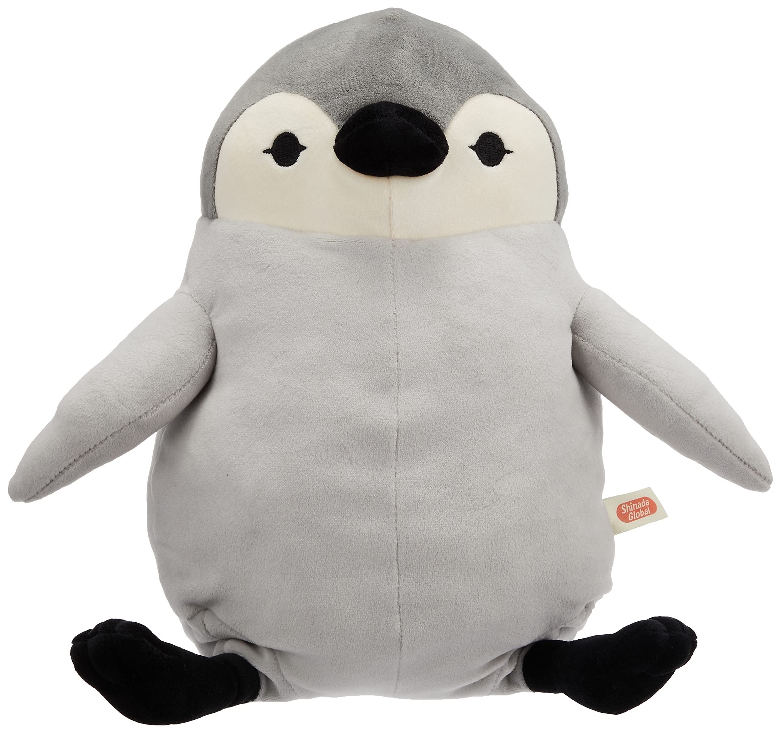 Shinada Global Mochi Penguin Baby Gray Large Plush 11.8in Squishy Japan