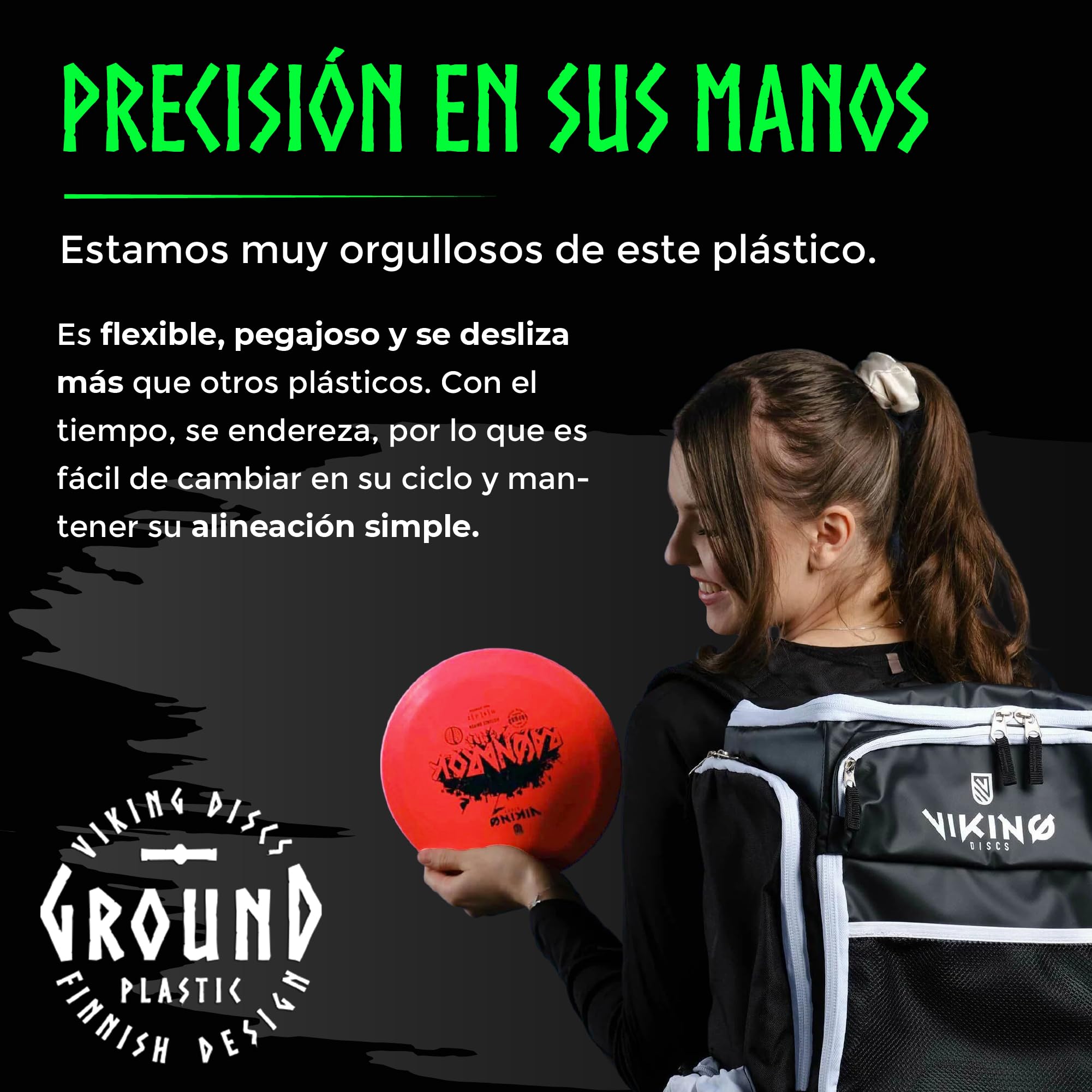 Viking Discs Ground Disc Golf Set – 8 Discos PDGA para Adultos y Niños – Putter, Controlador