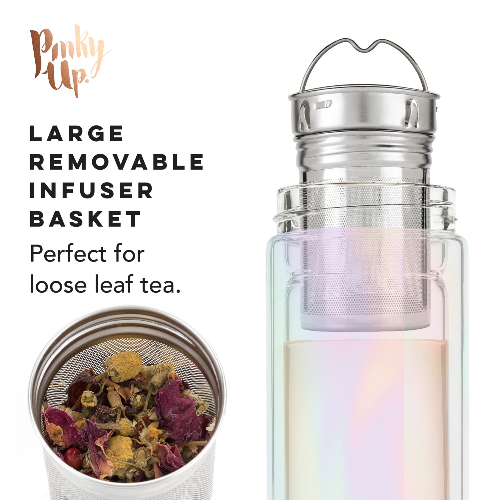Mug da viaggio 350ml Circular&Co bianco e blu