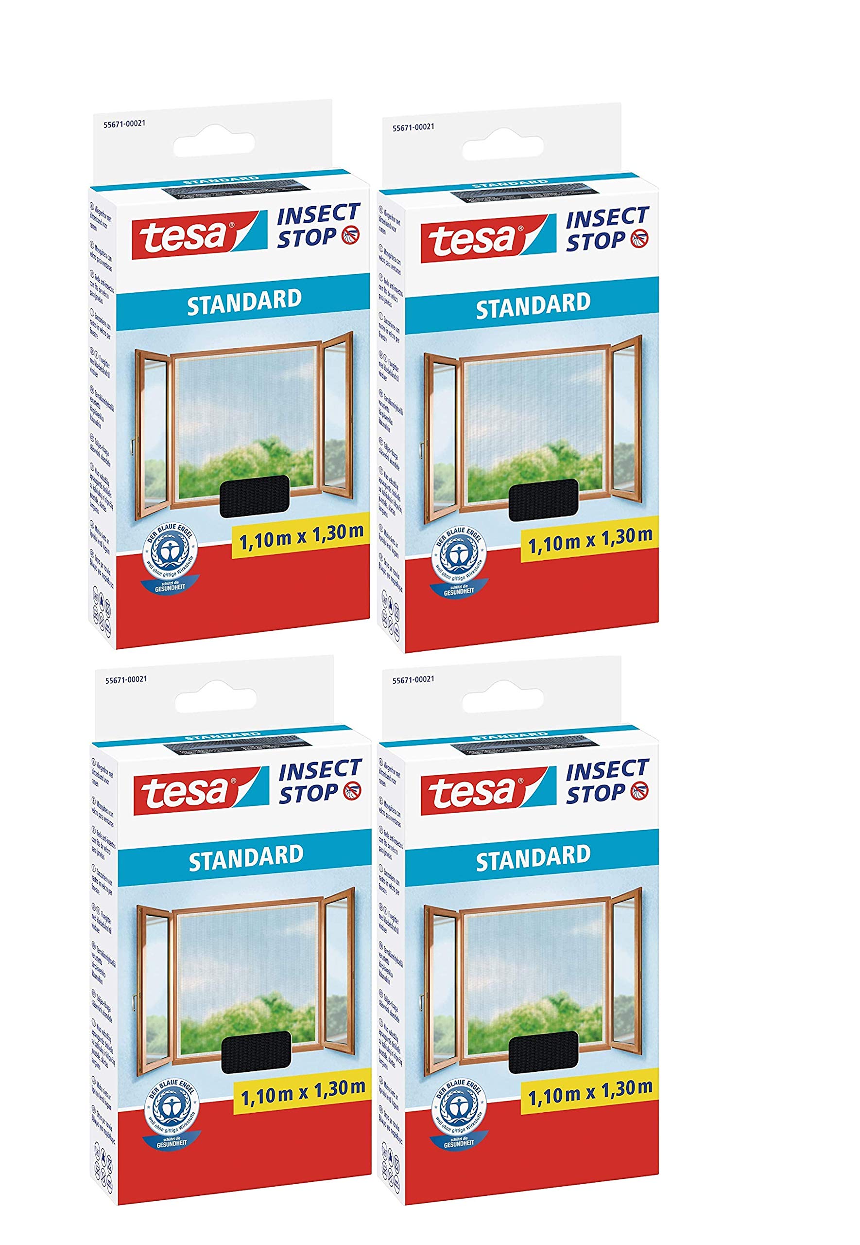 Tesa Insect Stop Insektenschutzgitter Lamellentür Standard (B x H: 95 x 220 cm, Montage
