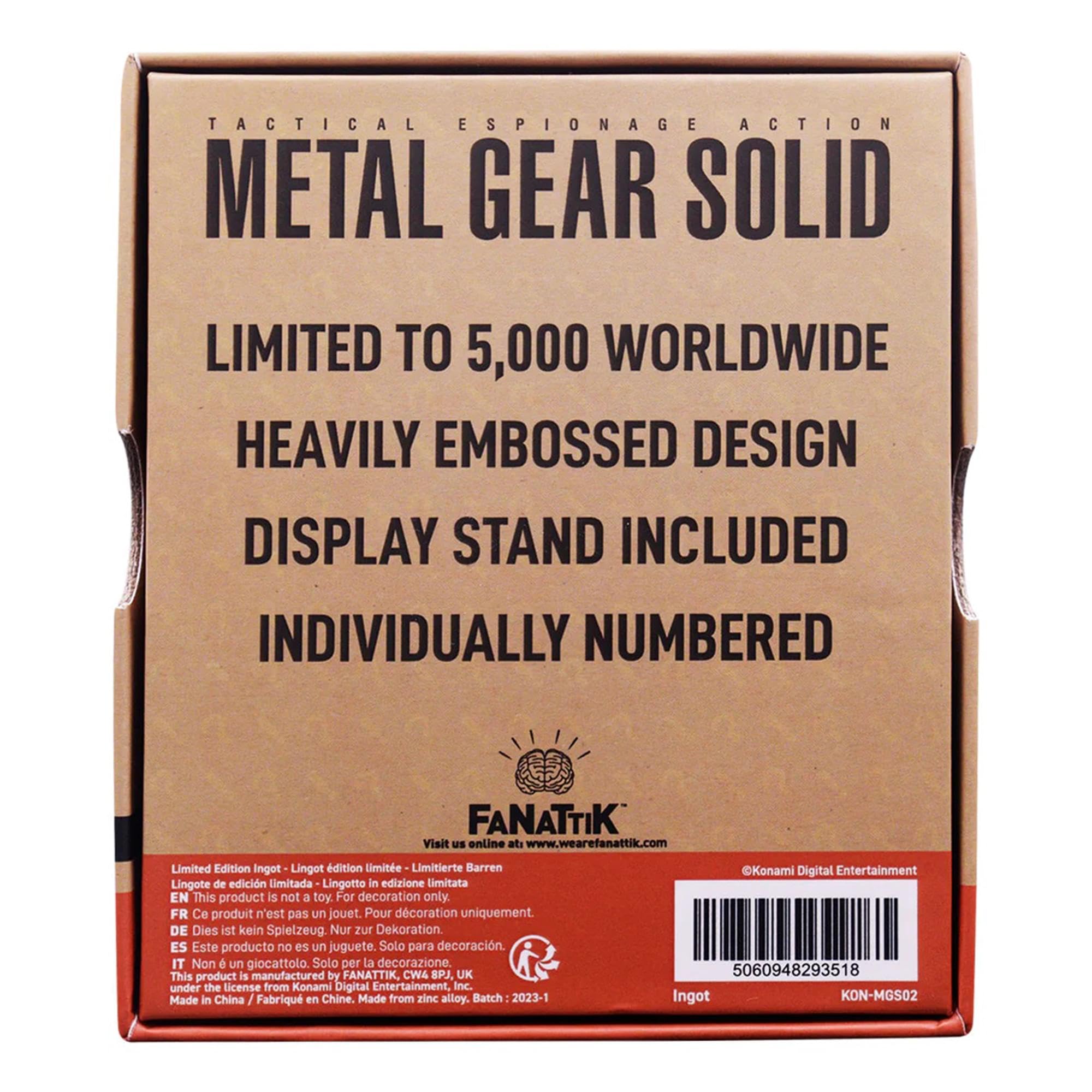 Metal Gear Solid FOXHOUND Insignia limitowana edycja sztabka