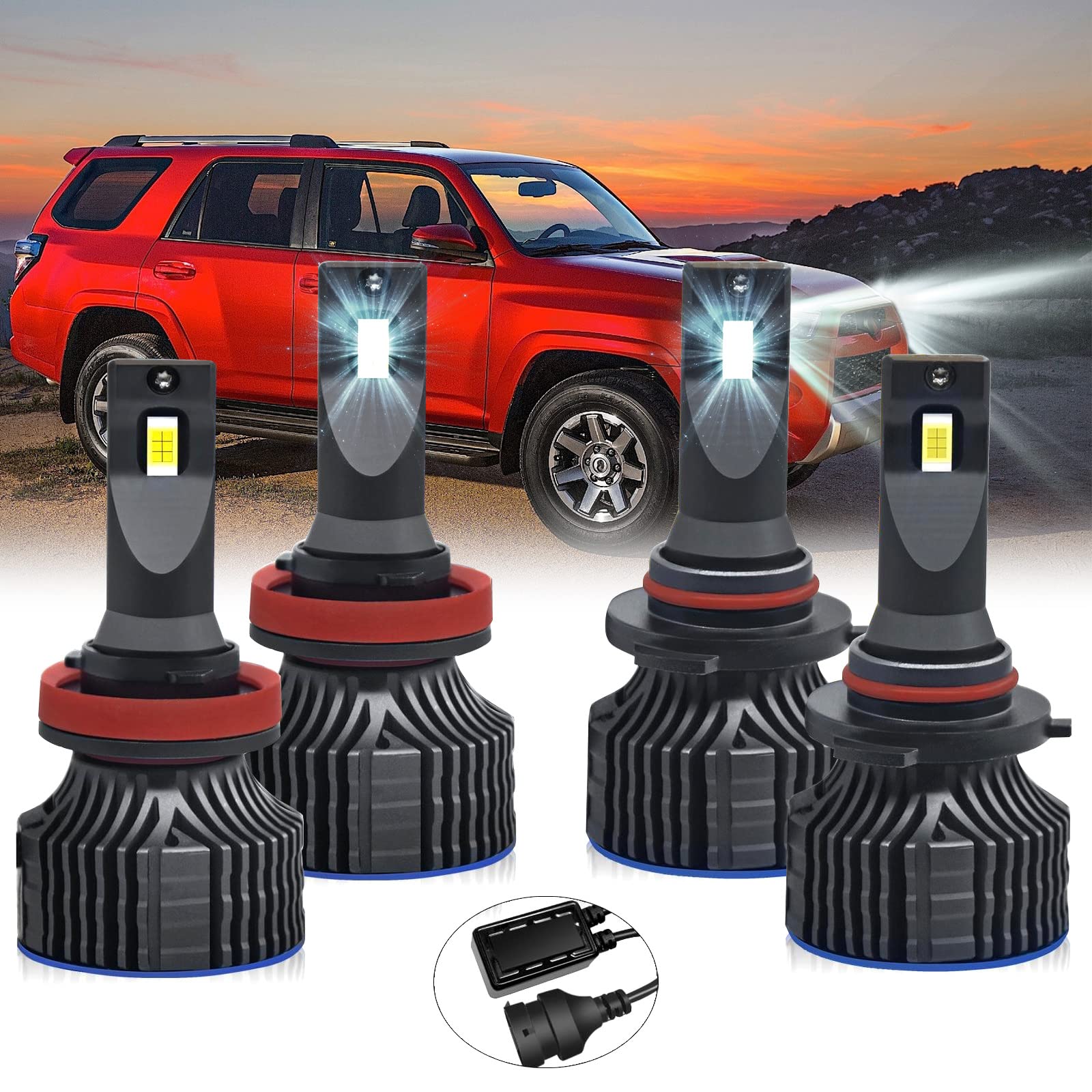 Buy TXBILMOO 9005 High Beam + H11 Low Beam Led Headlight Bulb Fit for