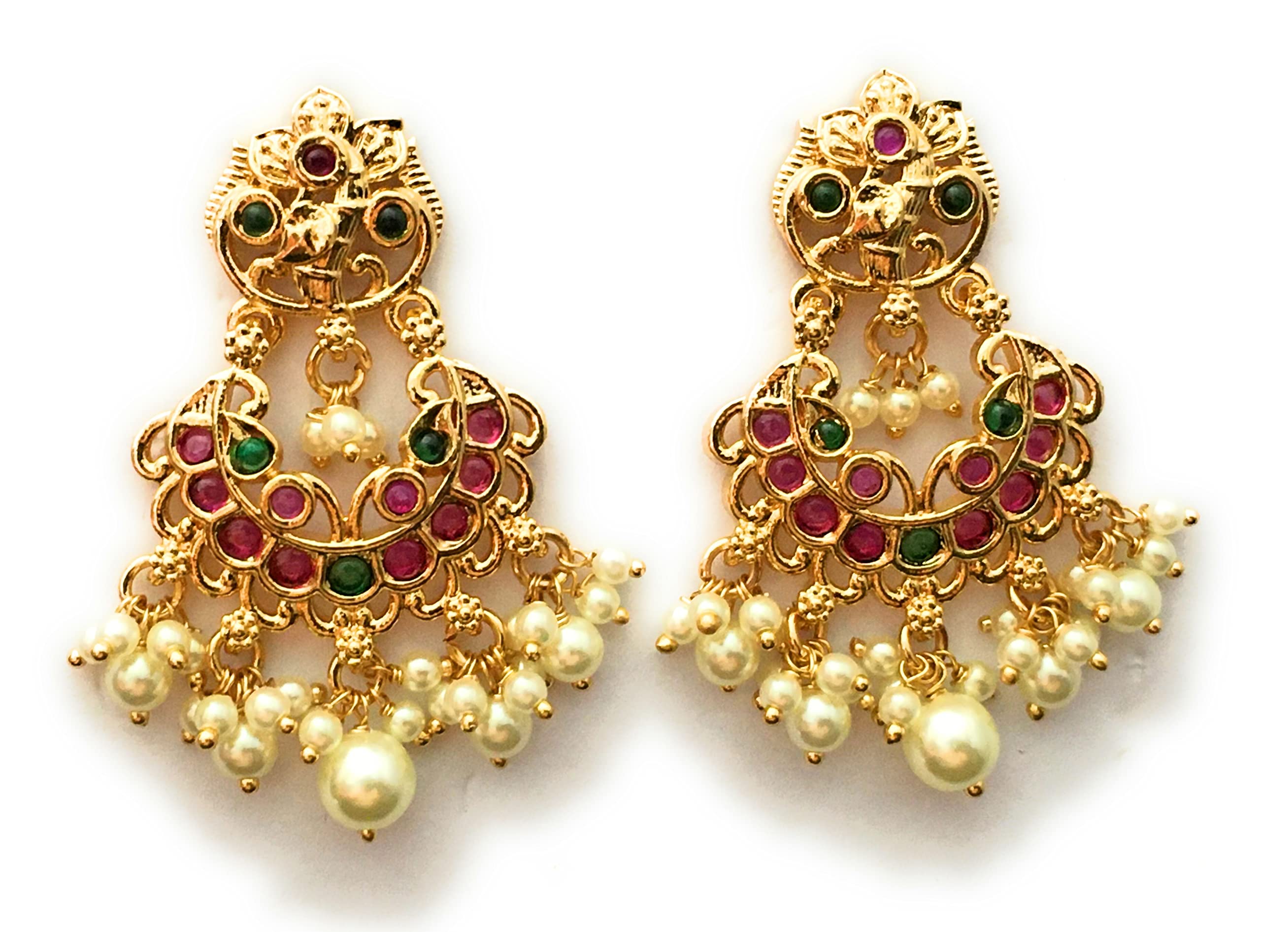 See full amazon price history chart for Sasitrends Traditional AD Ruby Stone Studded 1 Gram Micro Gold Plated Pearl Chandbali Earrings for Women and Girls Sasitrends Traditional AD Ruby Stone Studded 1 Gram Micro Gold Plated Pearl Chandbali Earrings for Women and Girls (B0C3SQ4G1S) Amazon Price History, Amazon Price Tracker