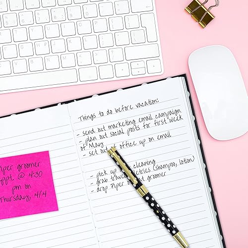 Miniatura 4 de Kate Spade New York Bolígrafo de tinta negra con caja de regalo reutilizable, bolígrafo de oficina profesional para mujer, acepta repuestos