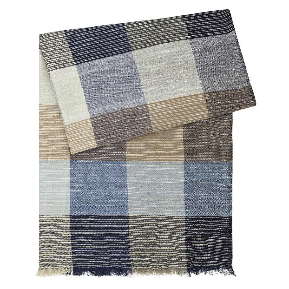 Lindenmann men's scarf light 100% organic cotton multicoloured