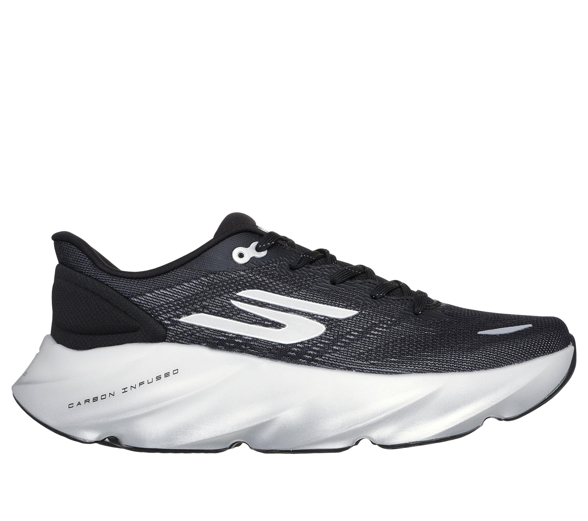 Skechers Aero Burst - Zapatillas para Hombre, Negro/Blanco, 44 EU