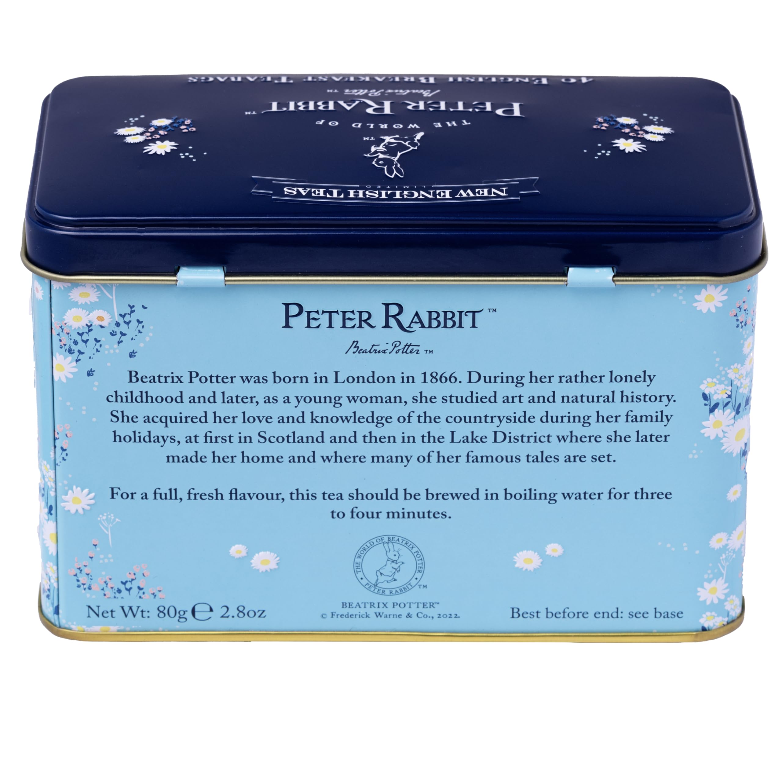 New English Teas Pudełko na herbatę Peter Rabbit z 40 torebkami angielskiej herbaty