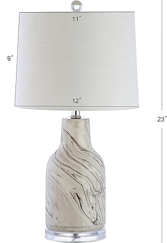 Miniatura 3 de JONATHAN Y JYL3004A Webb - Lámpara de mesa LED de cerámica de 23 pulgadas, lámpara de mesa de noche tradicional de transición para dormitorio, sala