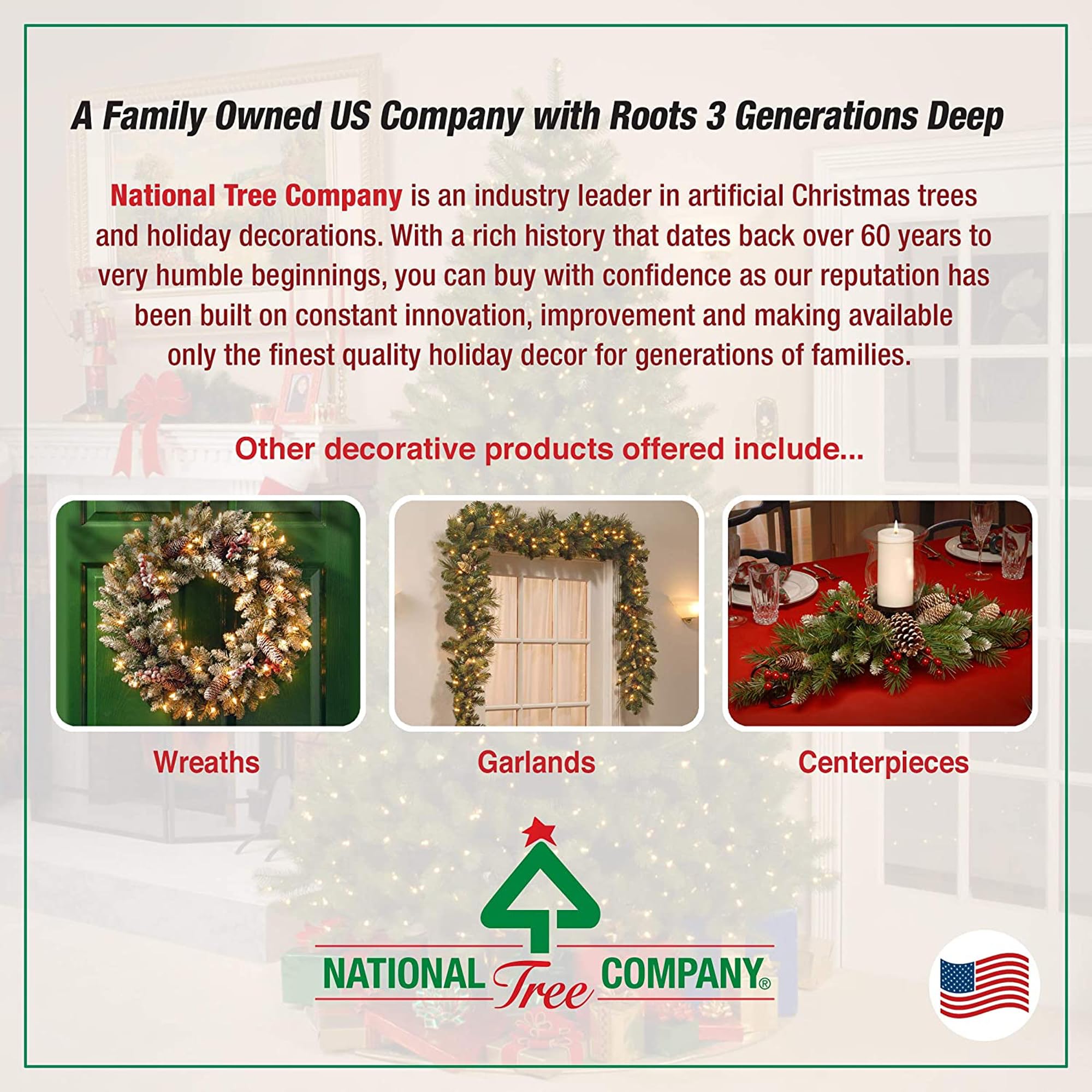 National Tree Company Prelit Artificial Christmas Tree Includes Pre