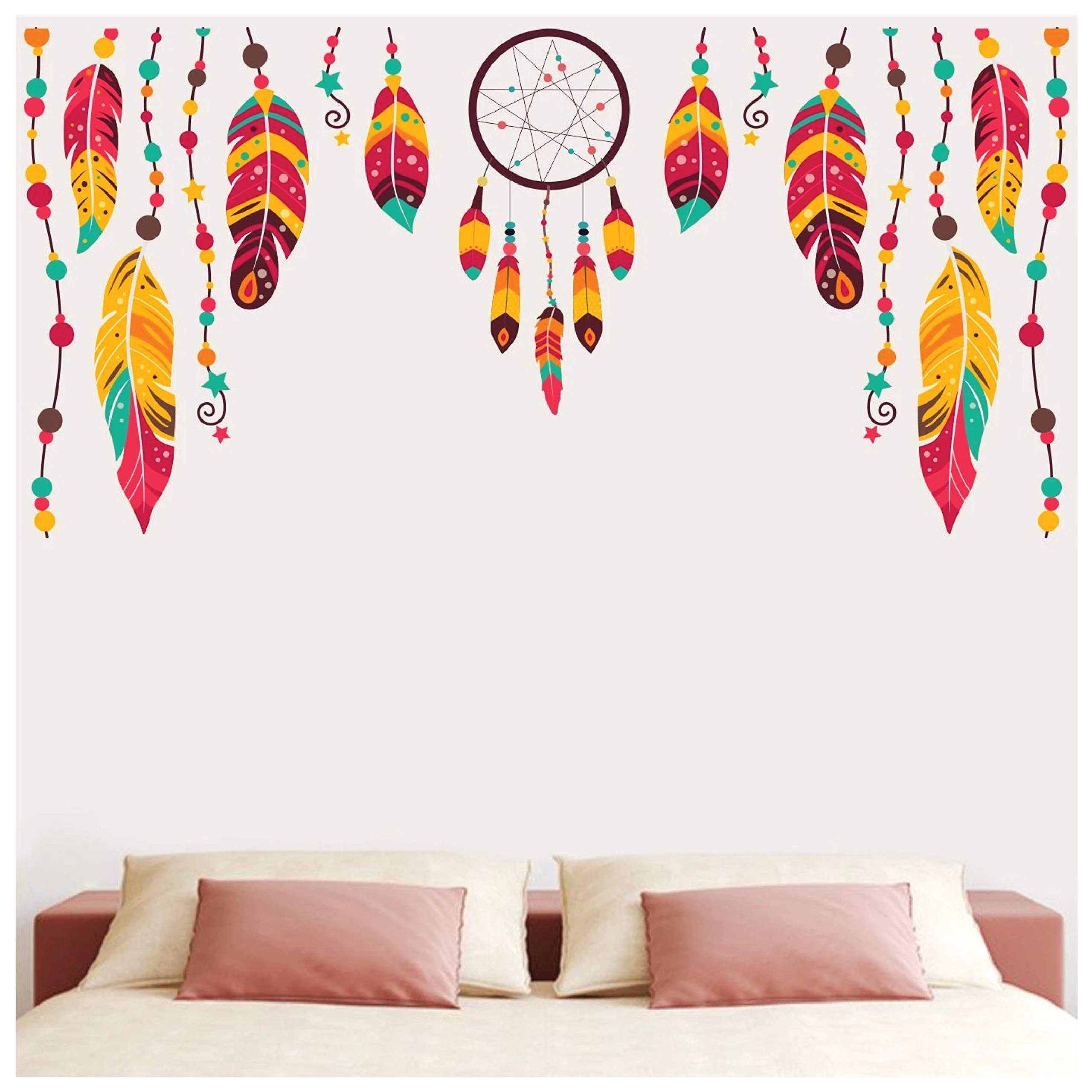 woopme Beautiful Colorful Dream Catcher Wall Stickers Living Room Bedroom Hall Home Kitchen Office Shop Wall Decoration L X H 90 X 45 Cm (B091B66NCG) Amazon Price History, Amazon Price Tracker
