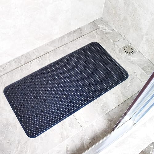 Miniatura 4 de Tapete antideslizante para bañera de 28 x 14, antideslizante, lavable a máquina, tapete de baño de seguridad con ventosas