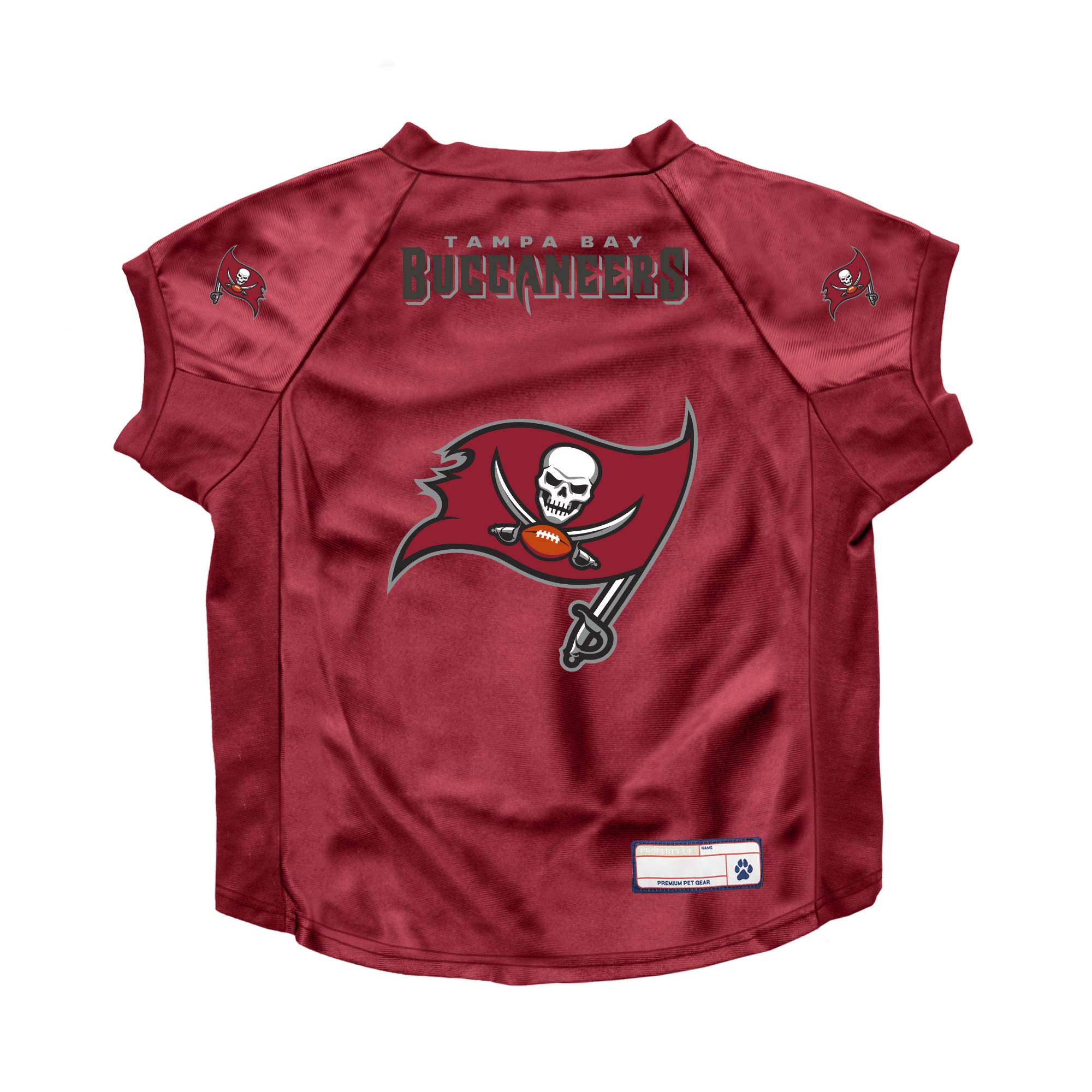 Littlearth Tampa Bay Buccaneers NFL Stretch Pet Jerseys for Big Dogs