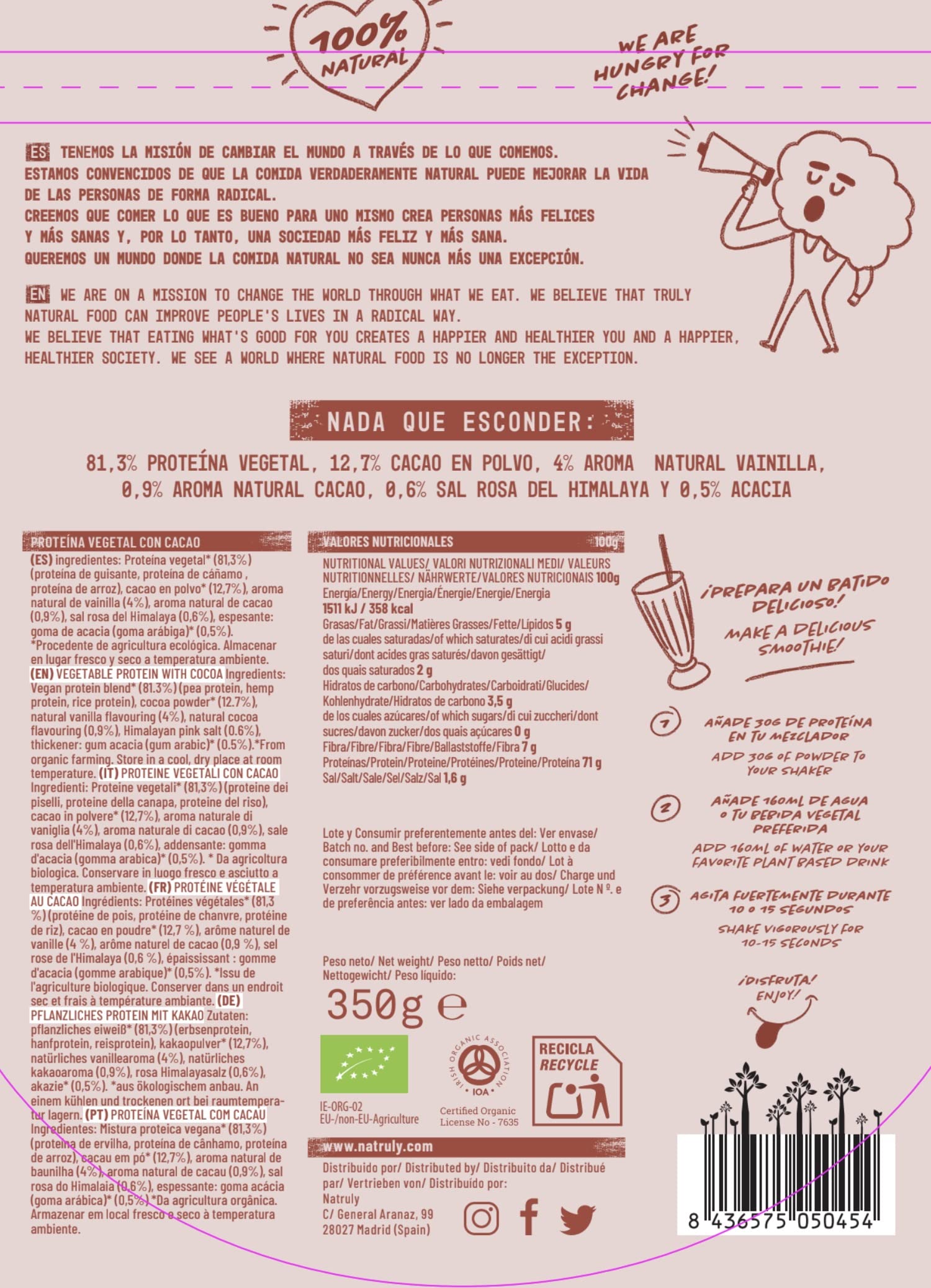 Proteína Vegana Chocolate | BIO
