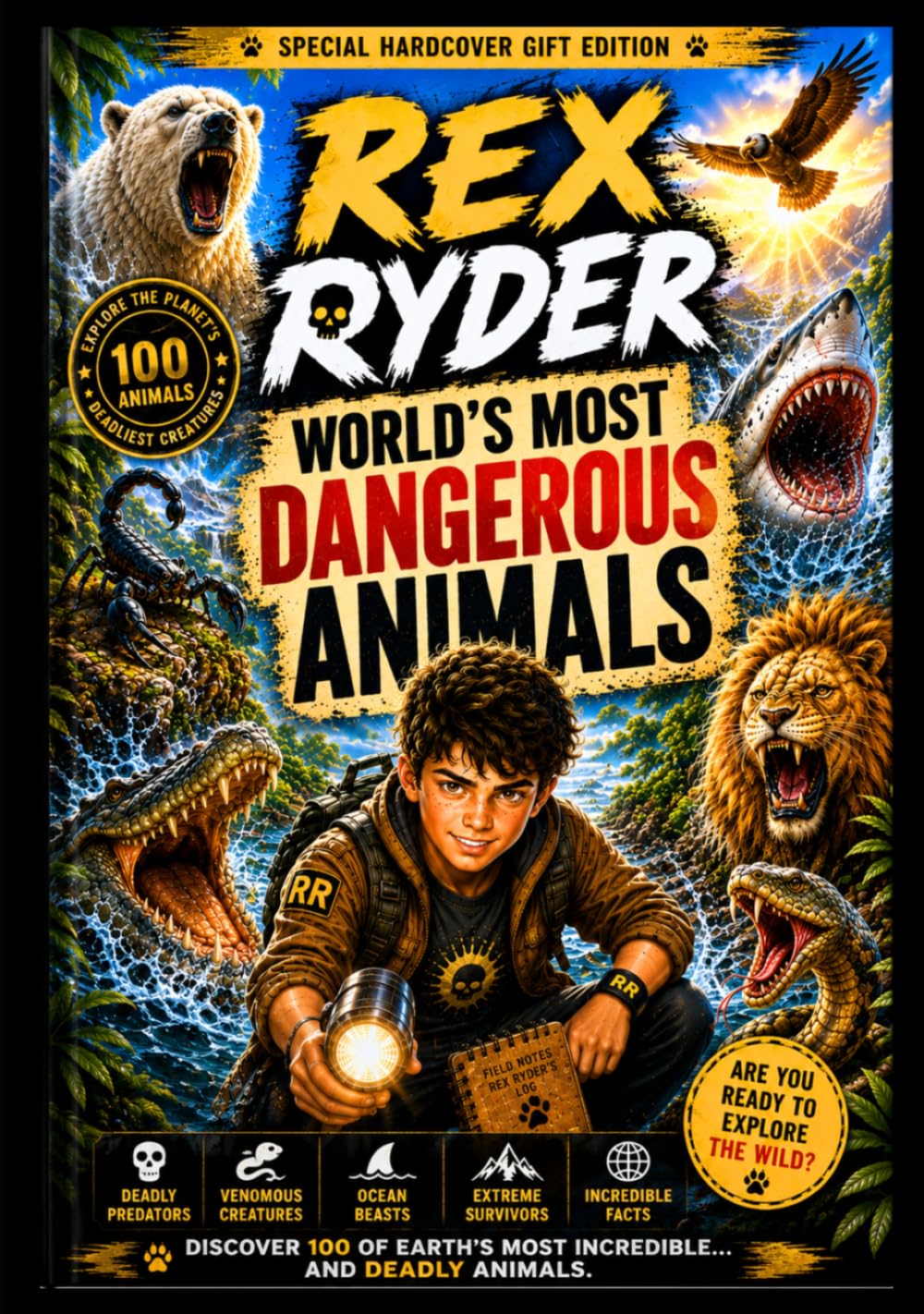 Rex Ryder. World’s Most Dangerous Animals: Explore Deadly Predators, Killer Ocean Creatures, Venomous Hunters & Ancient Monsters in the Ultimate ... for Ages 8–12 (Rex Ryder’s Survival Files)