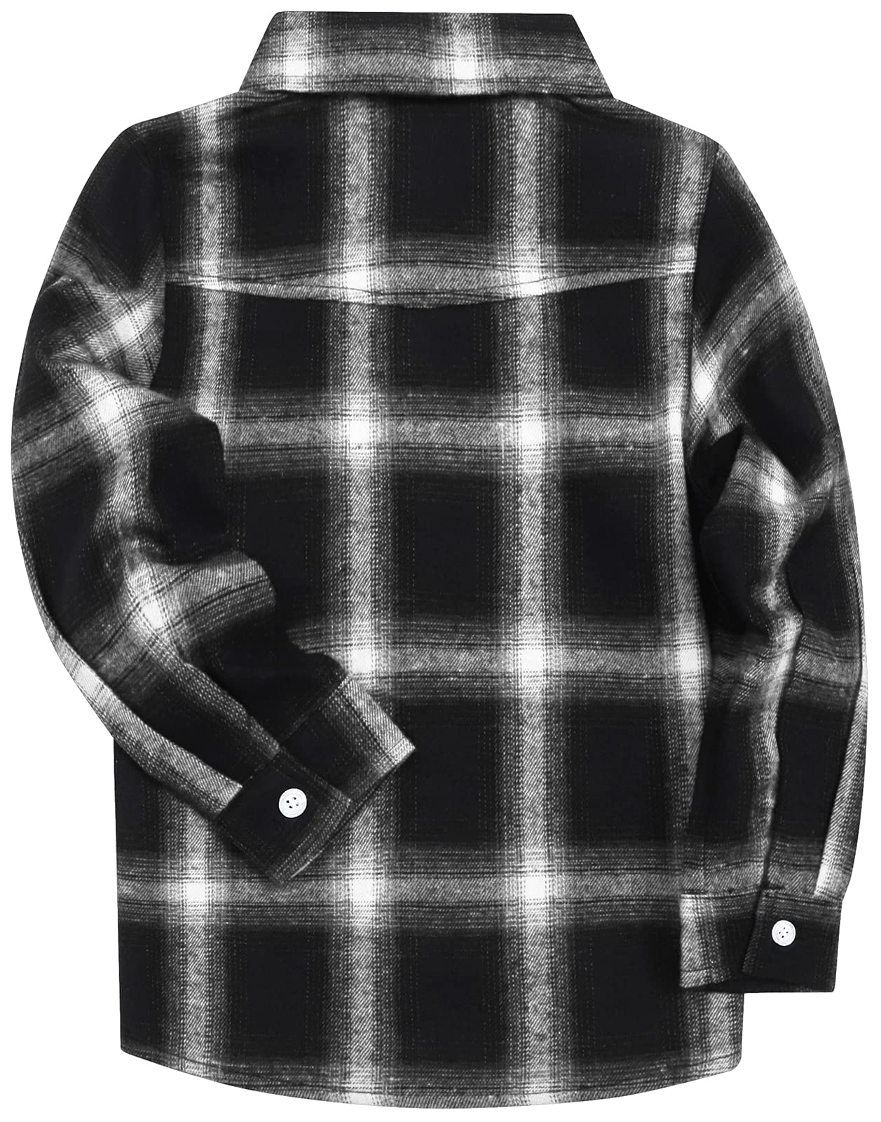 SANGTREE - Camiseta de Franela para Hombre y niño, Manga Larga, con Botones, 3 Meses, Talla 9XL | Sin arrugas, cuello de franela a cuadros, ajuste regular, camisas casuales clásicas