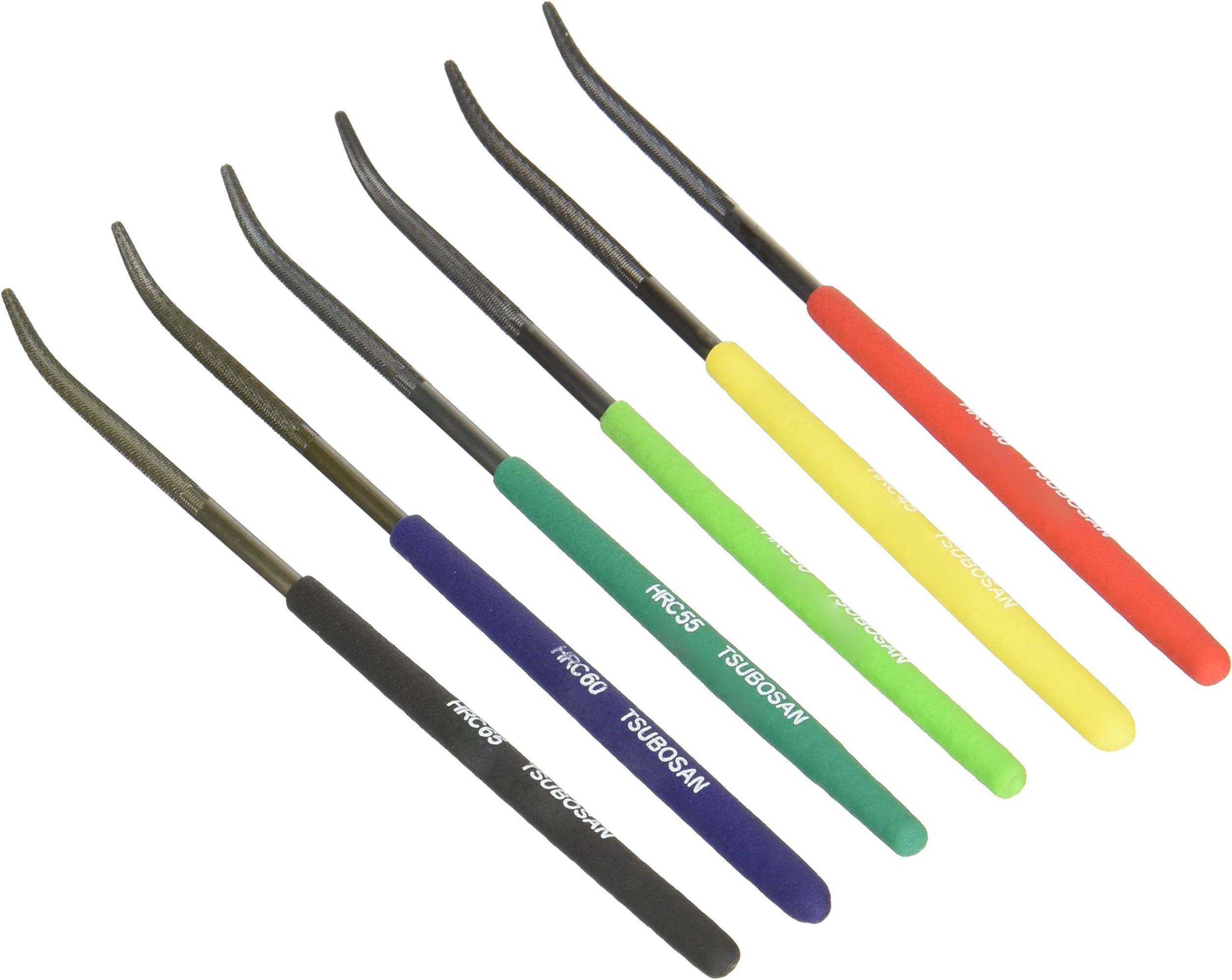 TSUBOSAN Kosiy Japan-Hardness Tester Checker File HRC40-HRC65 Set of 6