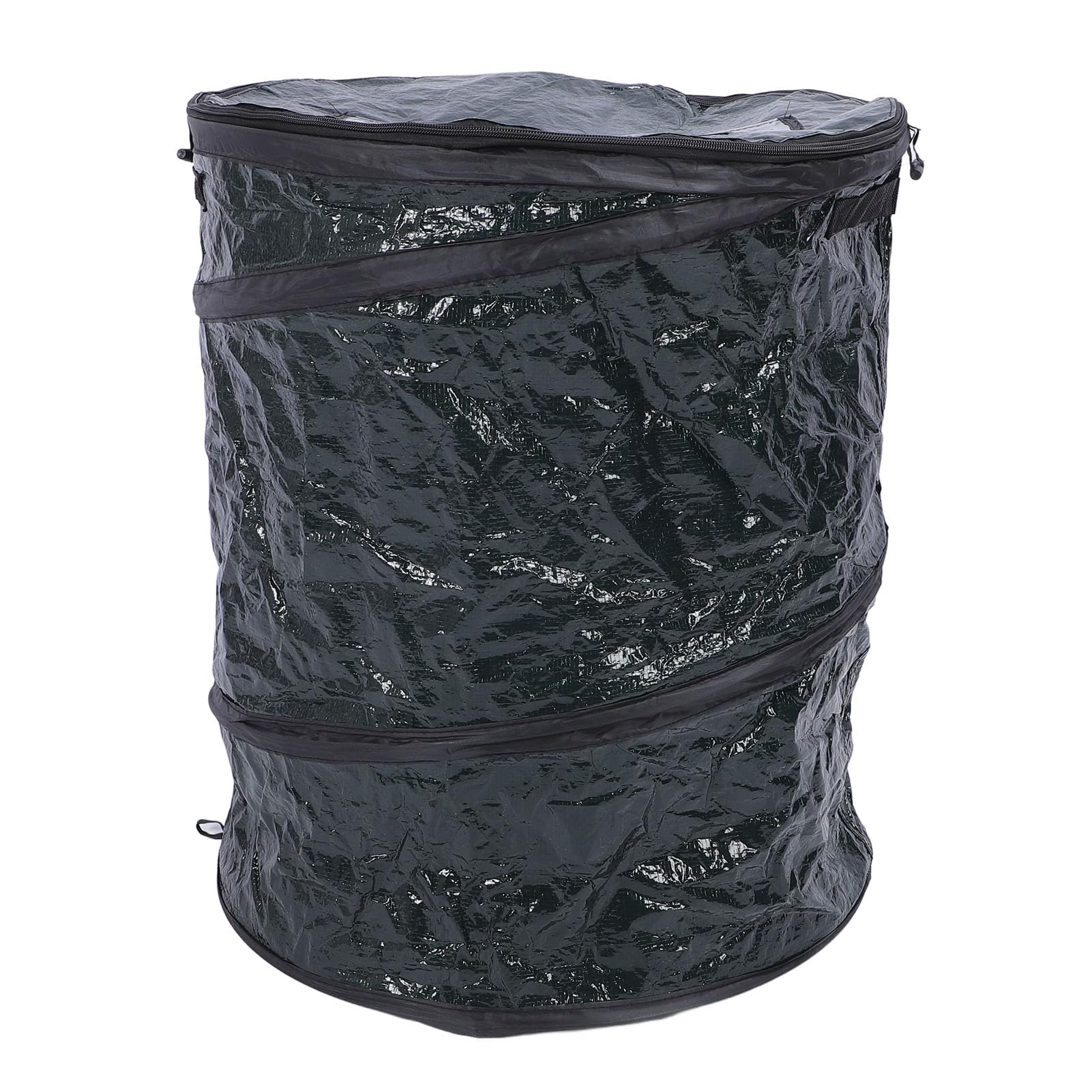 Asixxsix Gartenabfallsack, Wiederverwendbarer Laubsack, Gartenabfallsack, Wasserdichter Rasensack mit Deckel, 18,9 X 22 Zoll Großer Pop-Up-Müllbehälter, Wiederverwendbarer