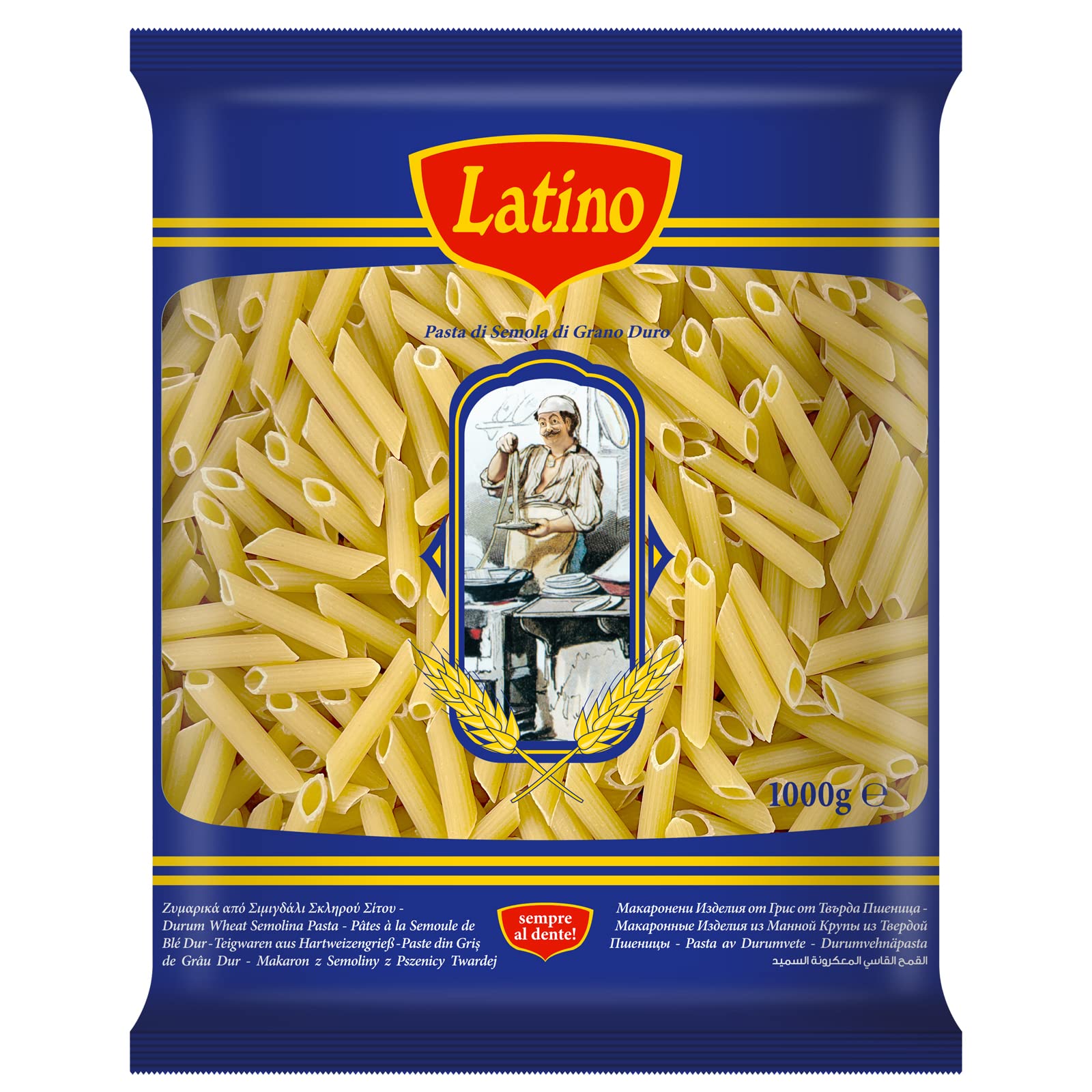 Latino(ラティーノ) ペンネ ショートパスタ 1kg 大容量 業務用 [ パスタ デュラム小麦100% ギリシャ産 ]
