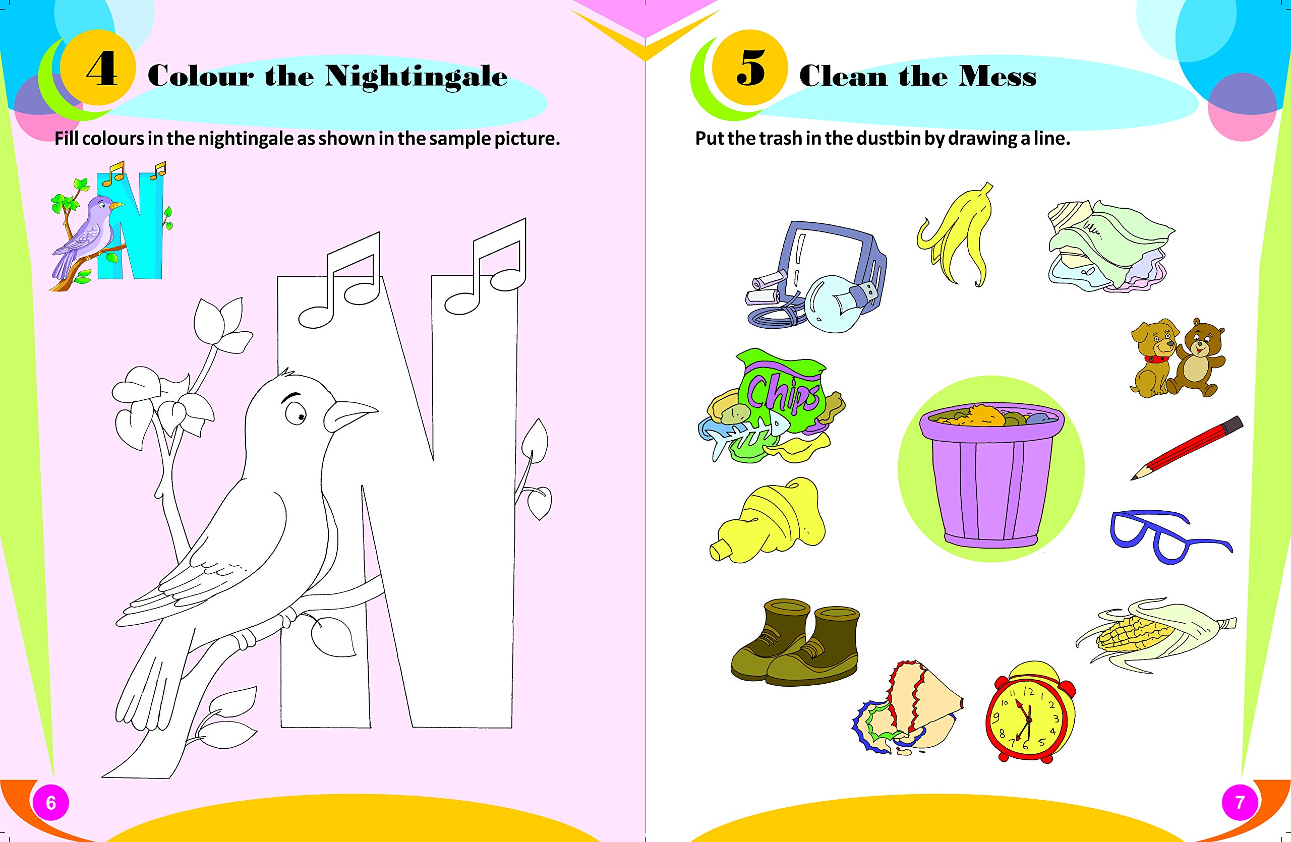 GIKSO Activity Book – 1 for Kids Age 3-5 Years Old (English) - Reprinted 2020 3