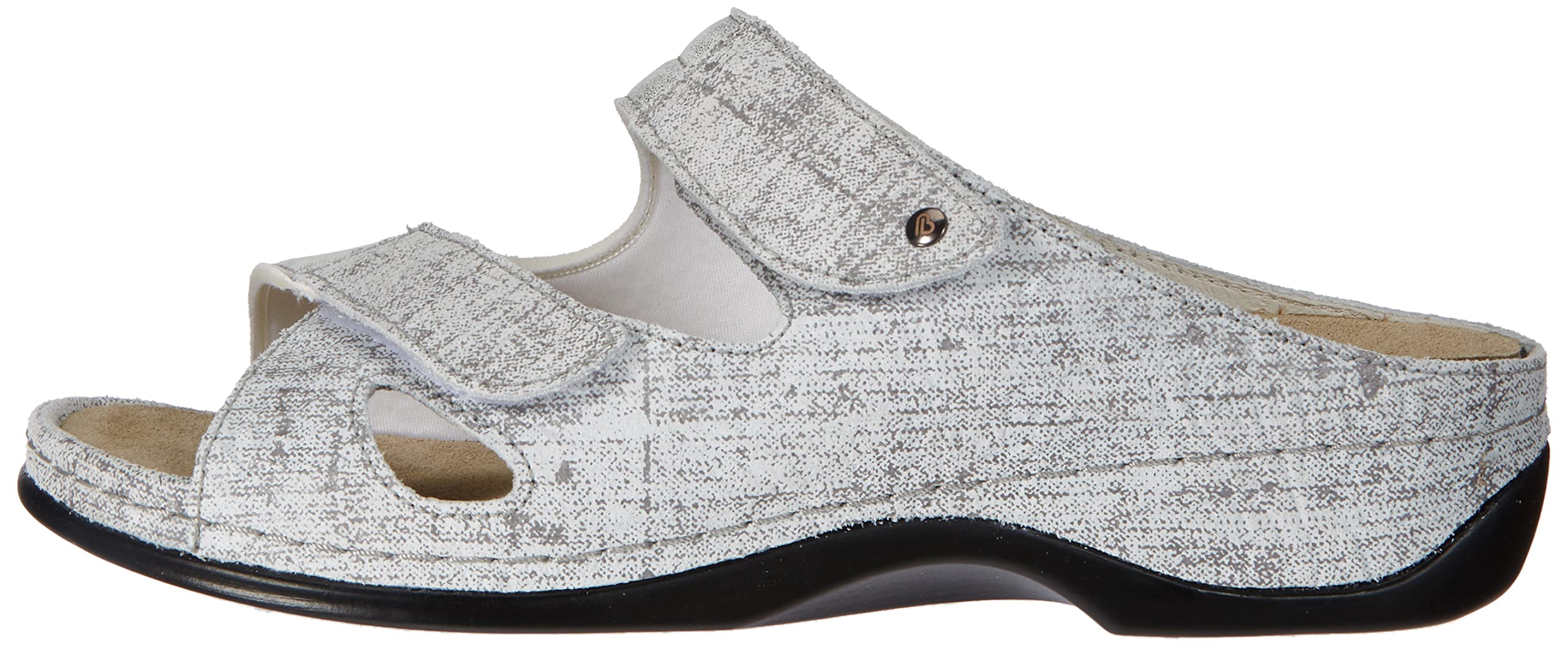 Berkemann Damskie kapcie Janna, Washed Grey Linen, 42 2/3 EU