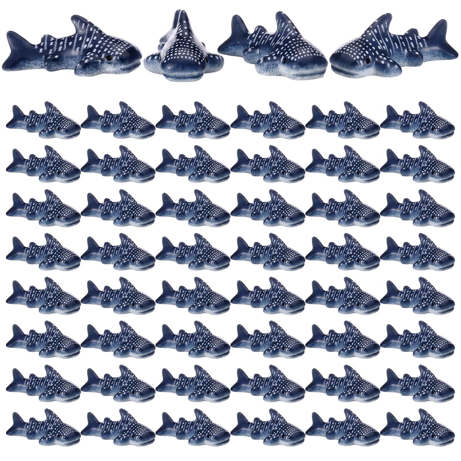 AceOrbit 50 Pcs Mini Resin Shark Figurines, Small Sea Creatures