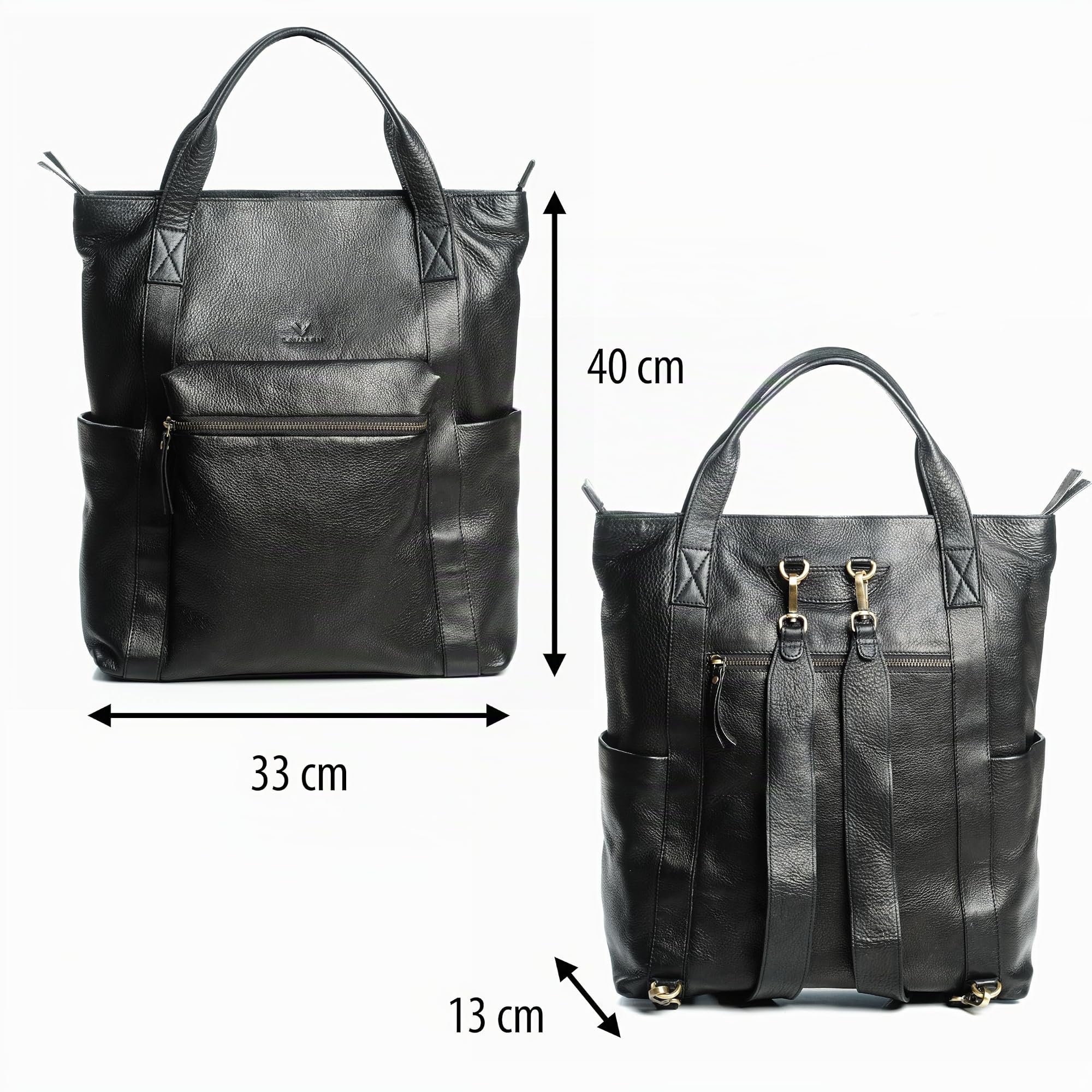 Borsa Zaino Donna firmato in Pelle Antifurto per Laptop da Lavoro