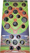 Baseball-Themed Bean Bag Toss Game with UV-Printed Game Board and Hand-Stitched Bean Bags