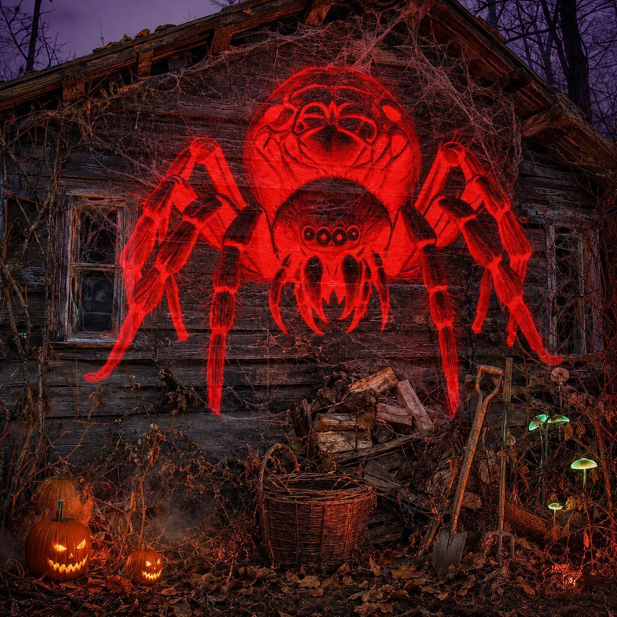 Weihnachten Deko Outdoor Innen, 3D Dynamische Halloween Projektor