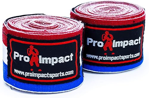 Pro Impact Vendas de mano de estilo mexicano para hombres y mujeres Performance Essentials MMA, boxeo, Muaythai, kickboxing, gimnasio Accesorios