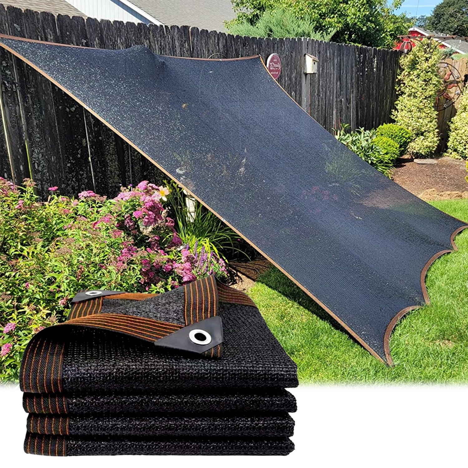 Sunblock Shade 85% Plants Shade Cover 3.3x6.6 6.6x9.8 13.1x19.7ft HDPE Sun Screens Fabric with Grommets for Greenhouse Pergola Kennel Balcony Chicken Coop Shading Net (Size : 1x1.0m(3.3x3.3ft))
