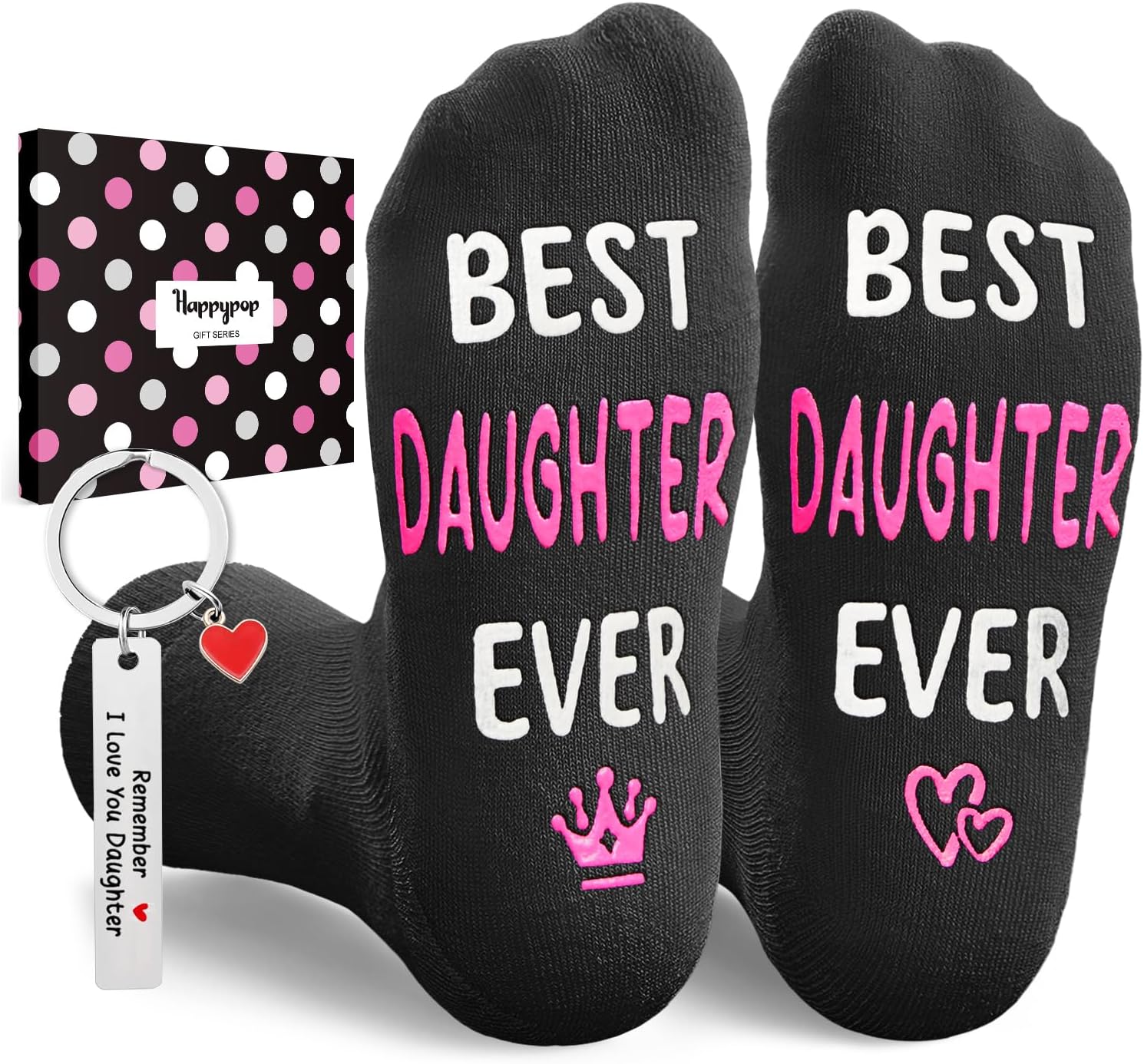 HAPPYPOP Mothers Day Socks - Gifts for Grandma Daughter, Sister Cousin Daughter in Law Socks