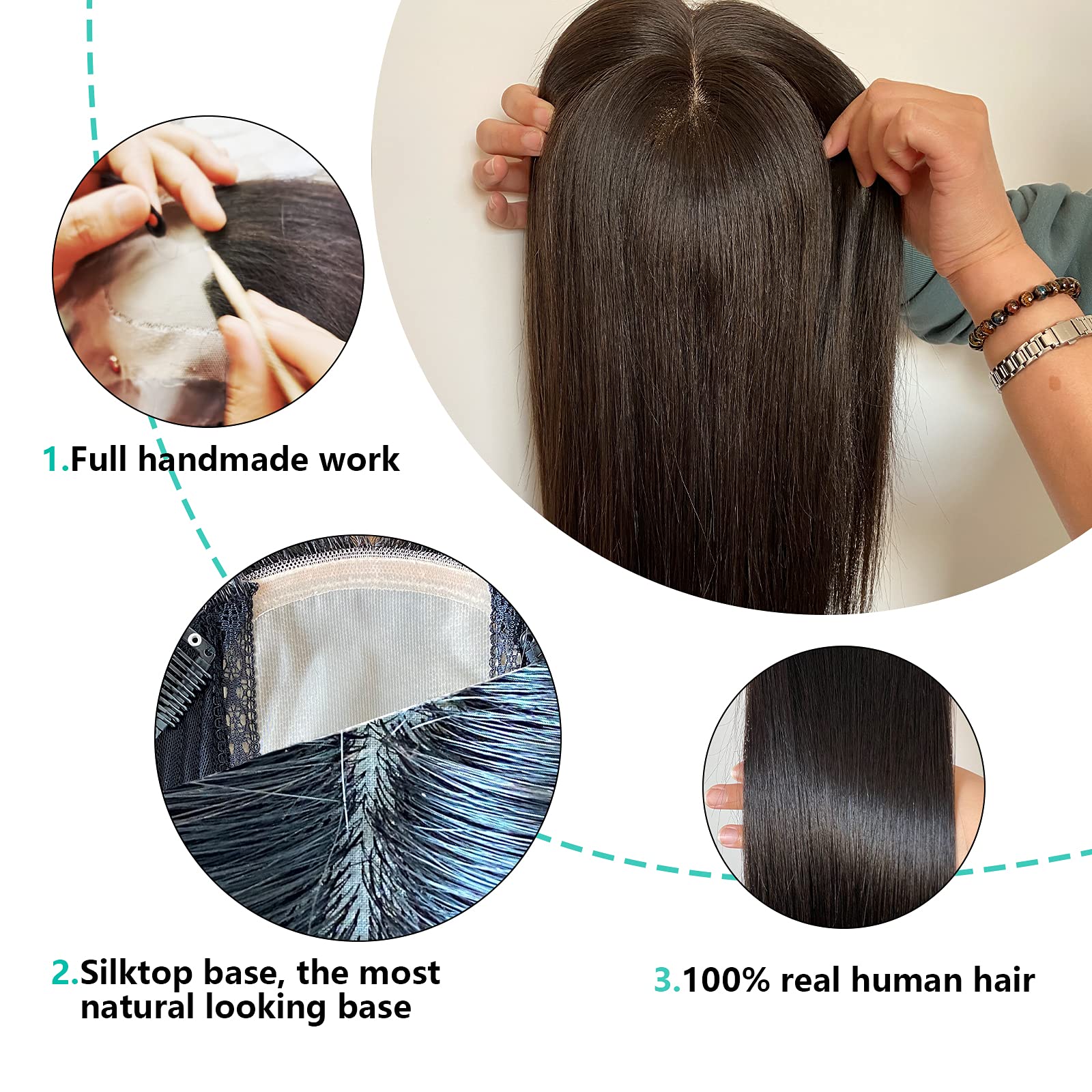 Silk Top Hair Topper 6x6.5\