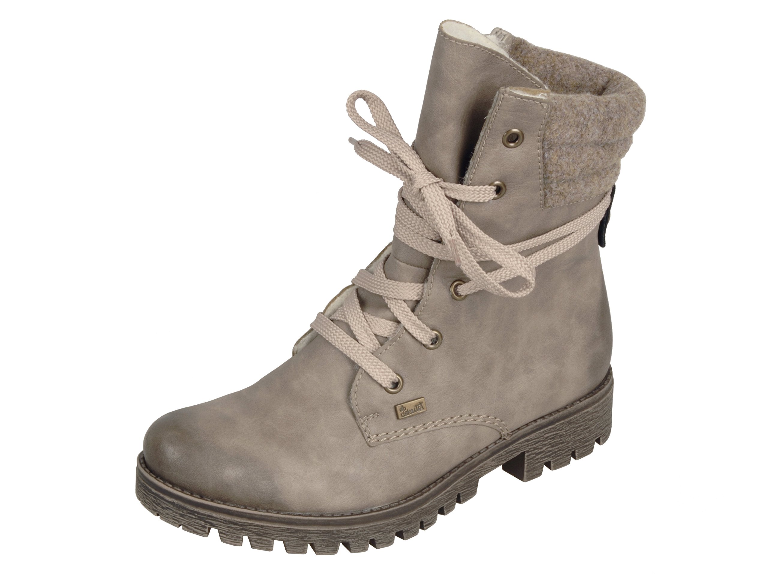 Rieker 78531, Stiefel, Beige (Kiesel/Wood), 41 EU (7.5 UK)