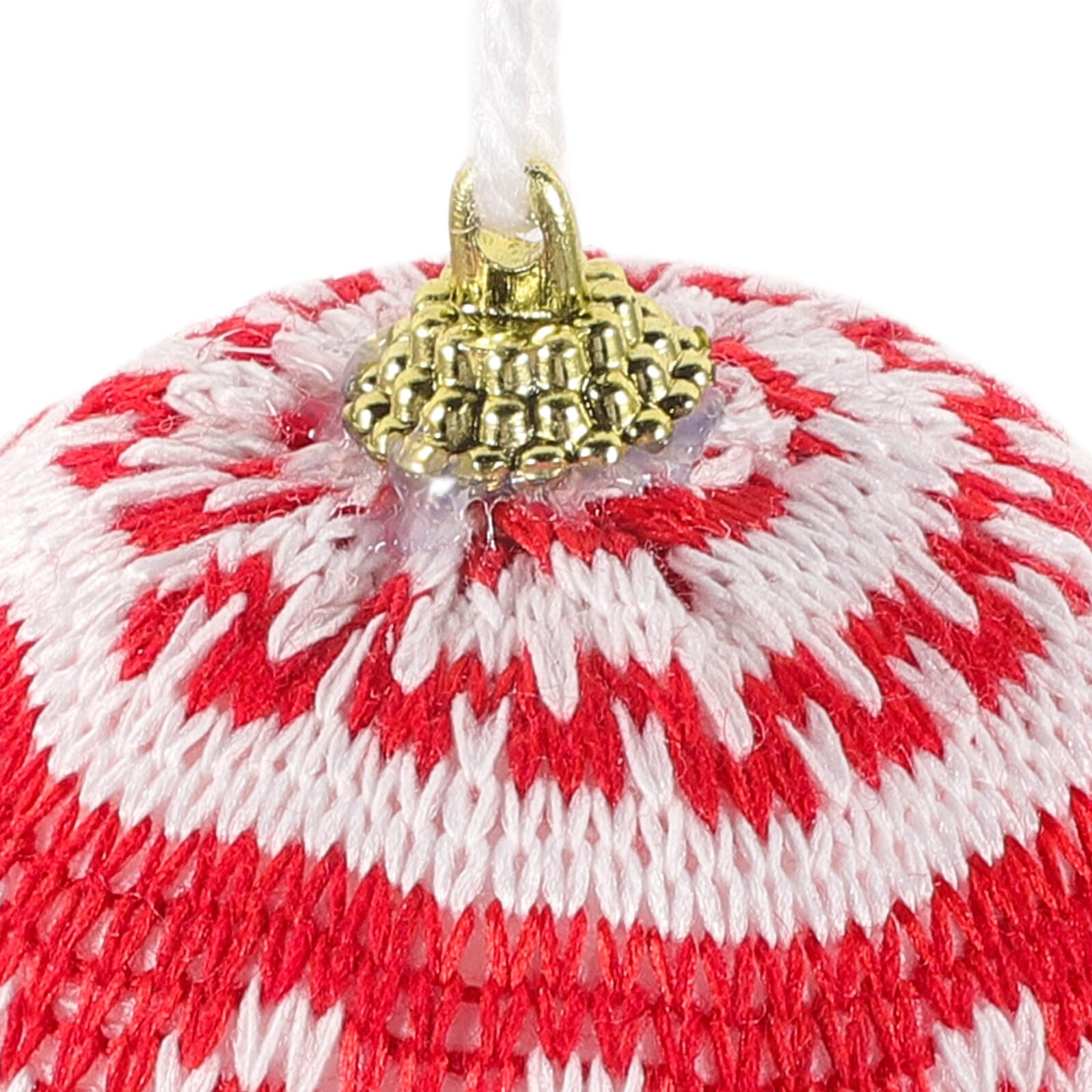 Bolas de Navidad Colgantes Rojas Pequeñas 12 Piezas Adornos Navideños Tejidos de Tela y Poliéster para Decoración del Árbol y Ambiente Festivo en Hogar Oficina o Aula