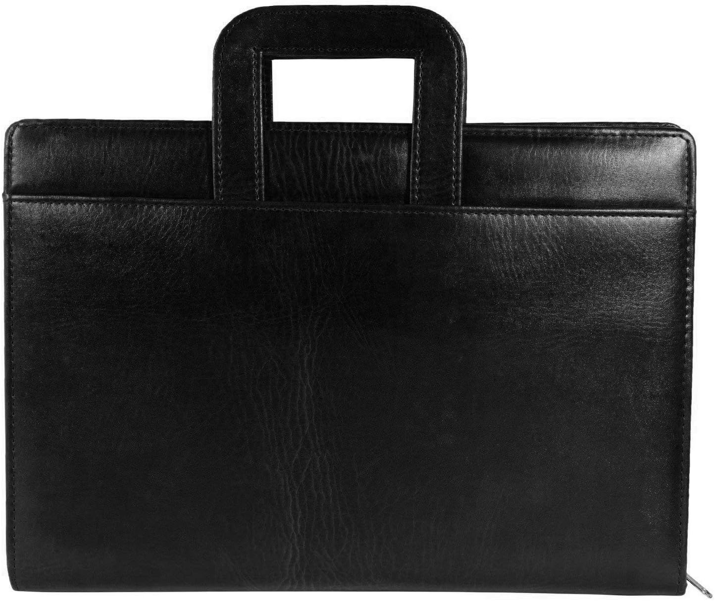 GALOPPIA Leatherette File and Folder for documents with Flexible Sliding Handles. Page Size - B4 (Larger Than Full Scape & A4), 20 Leafs (Black)