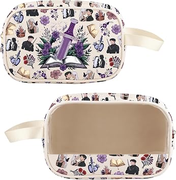 TOBGBE Powerless Series Merch Power Less Book Lover Clear Makeup Bag LR Inspired Gifts Fantasy Fiction Fans Cosmetic Case Powe- Less Clear MB