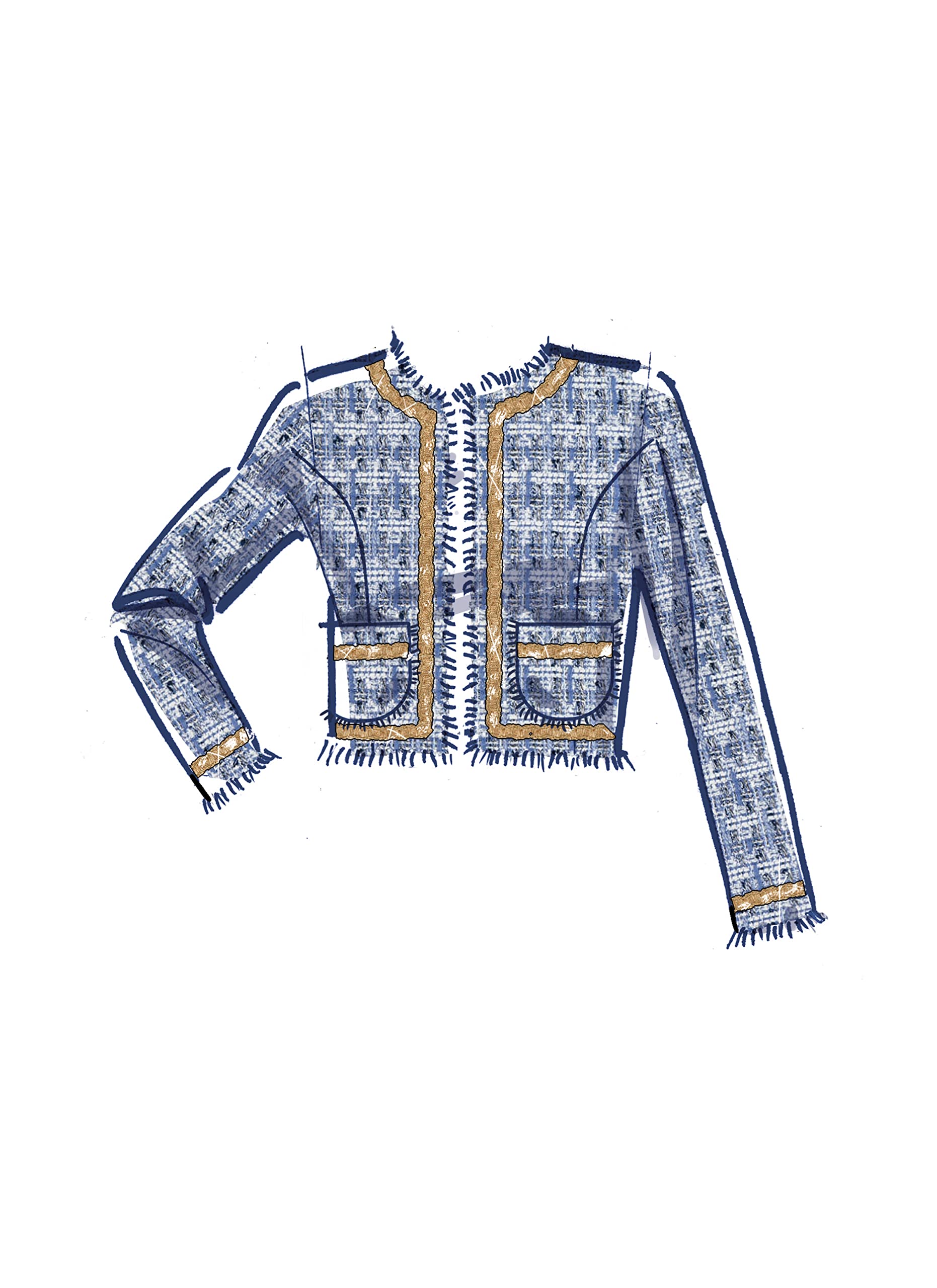 M8370 VESTE ET JUPE POUR DAMES (6 8 10 12 14