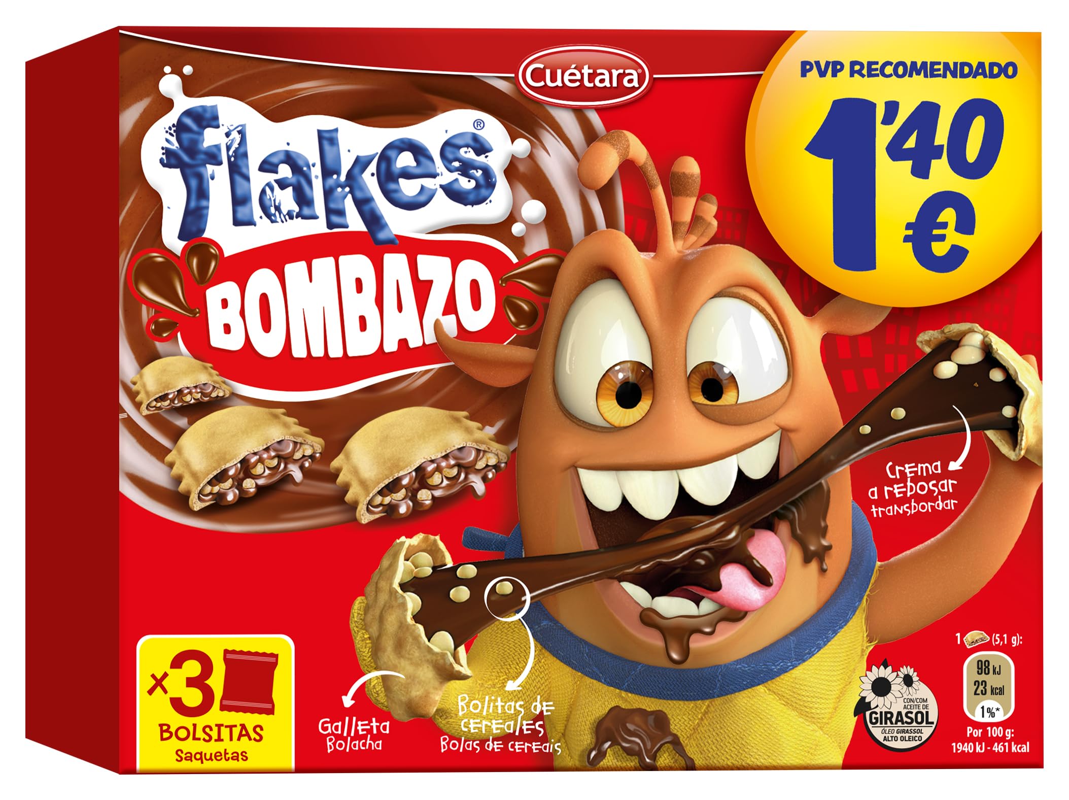 Cuétara Flakes Bombazo 105g