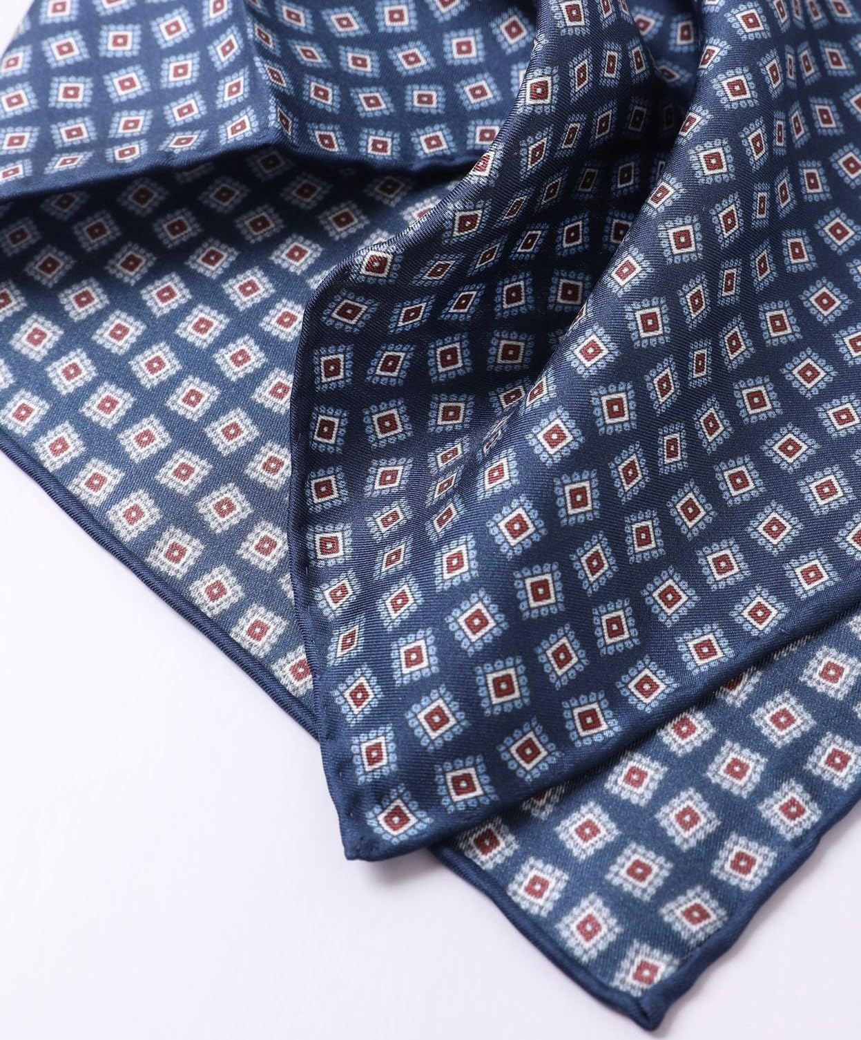 Carré de Soie Unisexe – Petit Foulard en Soie Roulotté Main, Tour de Cou Léger, Accessoire Printemps Été Femme Homme