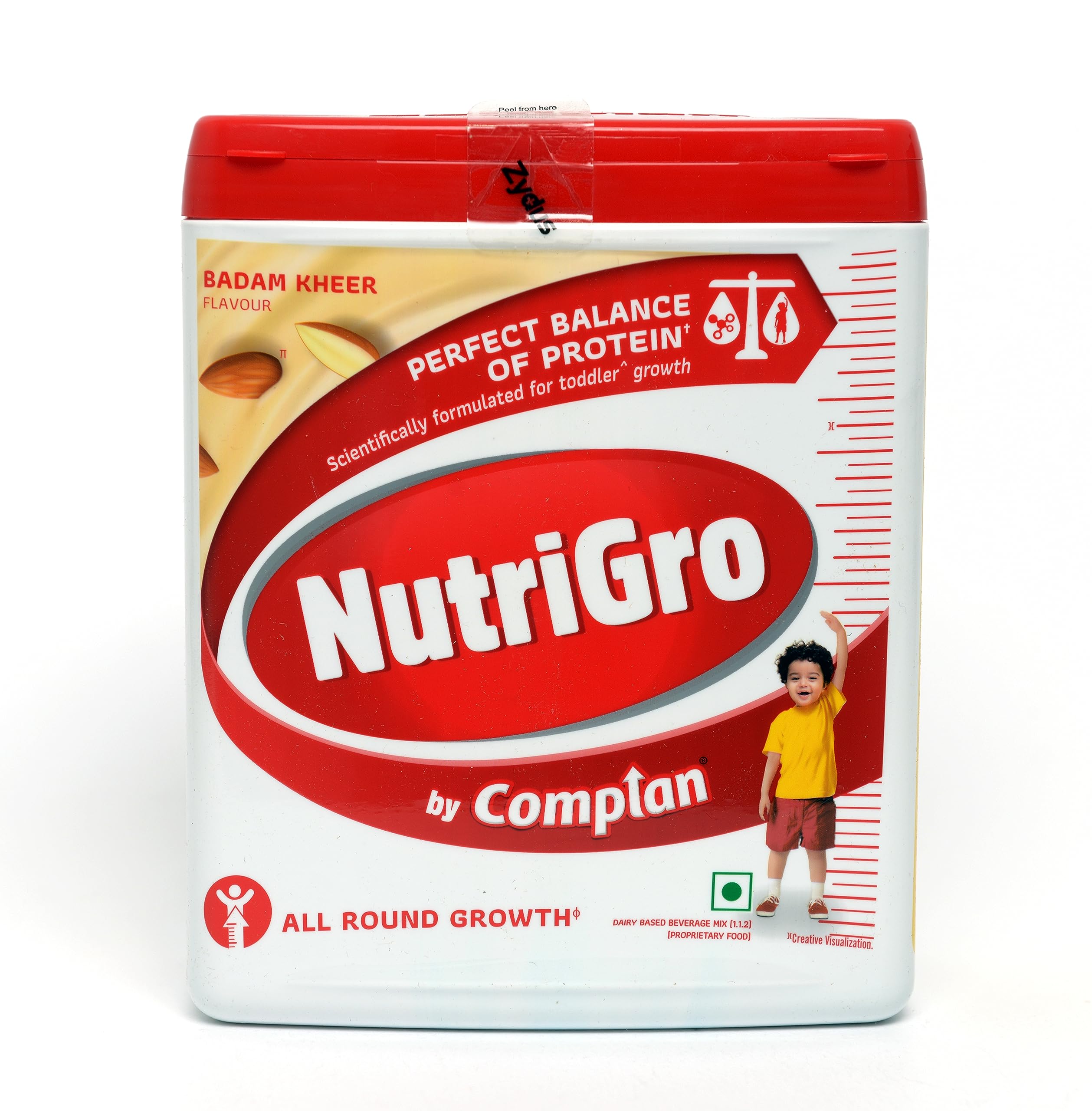 Nutrigro By Complan Nutritious Drink for Kids (2 to 6 years), Milk Based Drink with 33 Essential Vitamins & Minerals (400g Pack of 1) - Badam Kheer