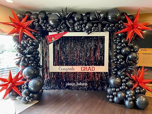 Miniatura 3 de 80 globos negros de 12 pulgadas, globos de látex negros para cumpleaños, graduación, baby shower, día del padre, boda, Halloween, decoración de